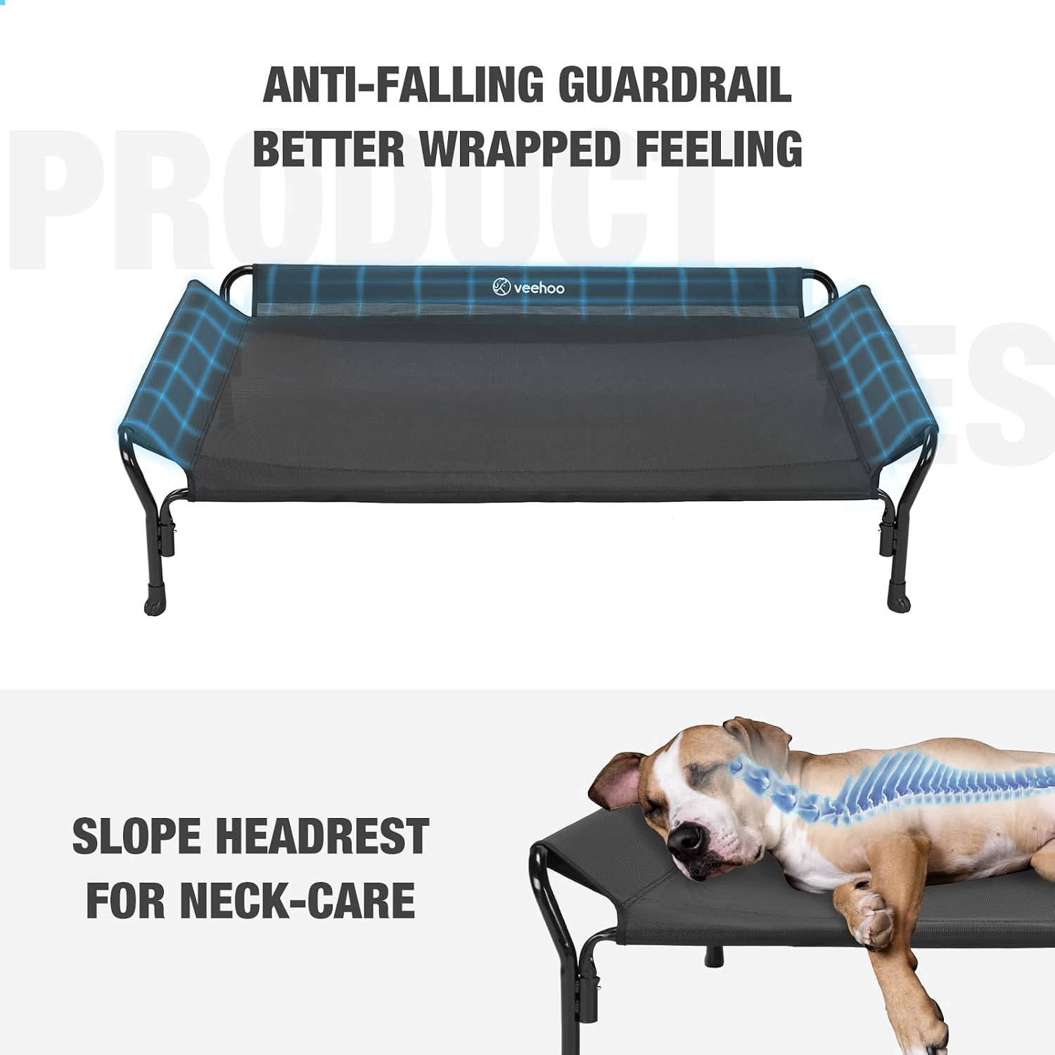 Veehoo Durable Raised Pet Bed for Dogs