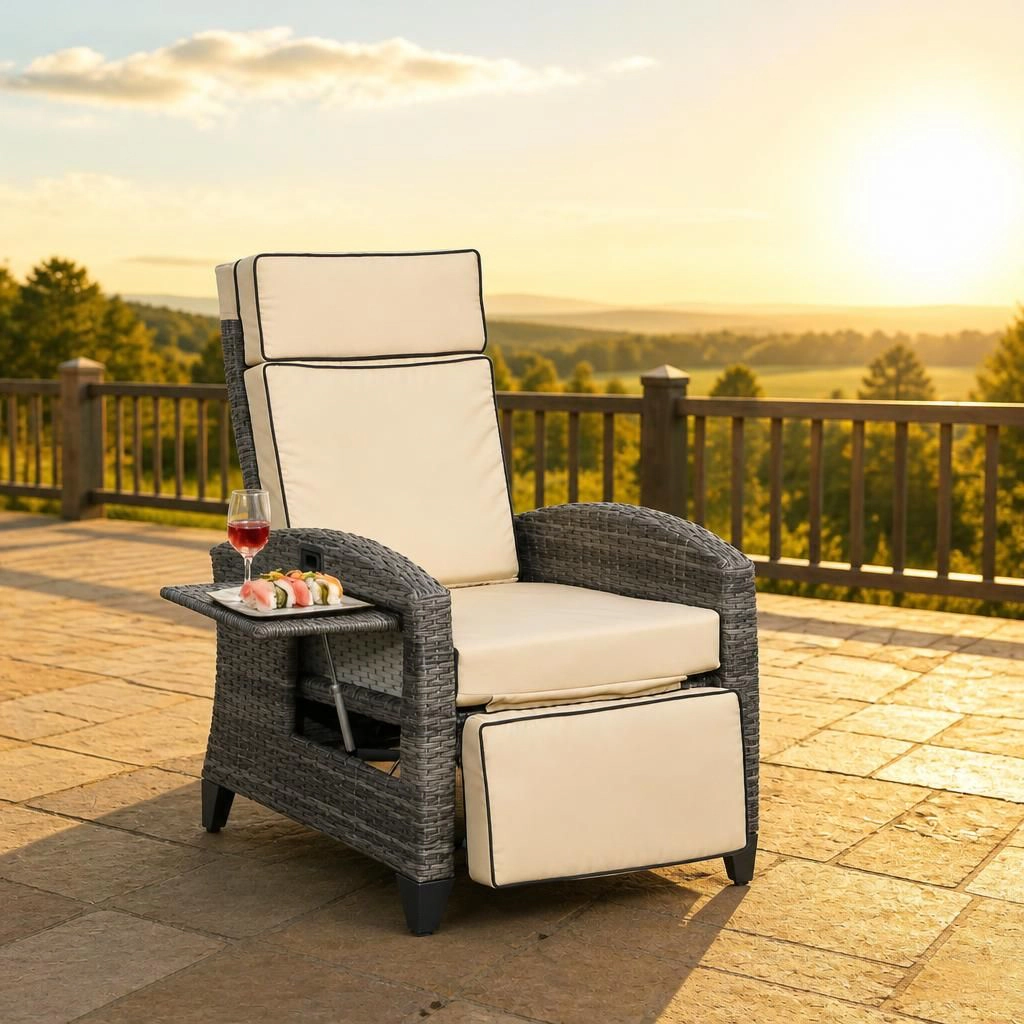 WOW PIONEER Wicker Patio Chair