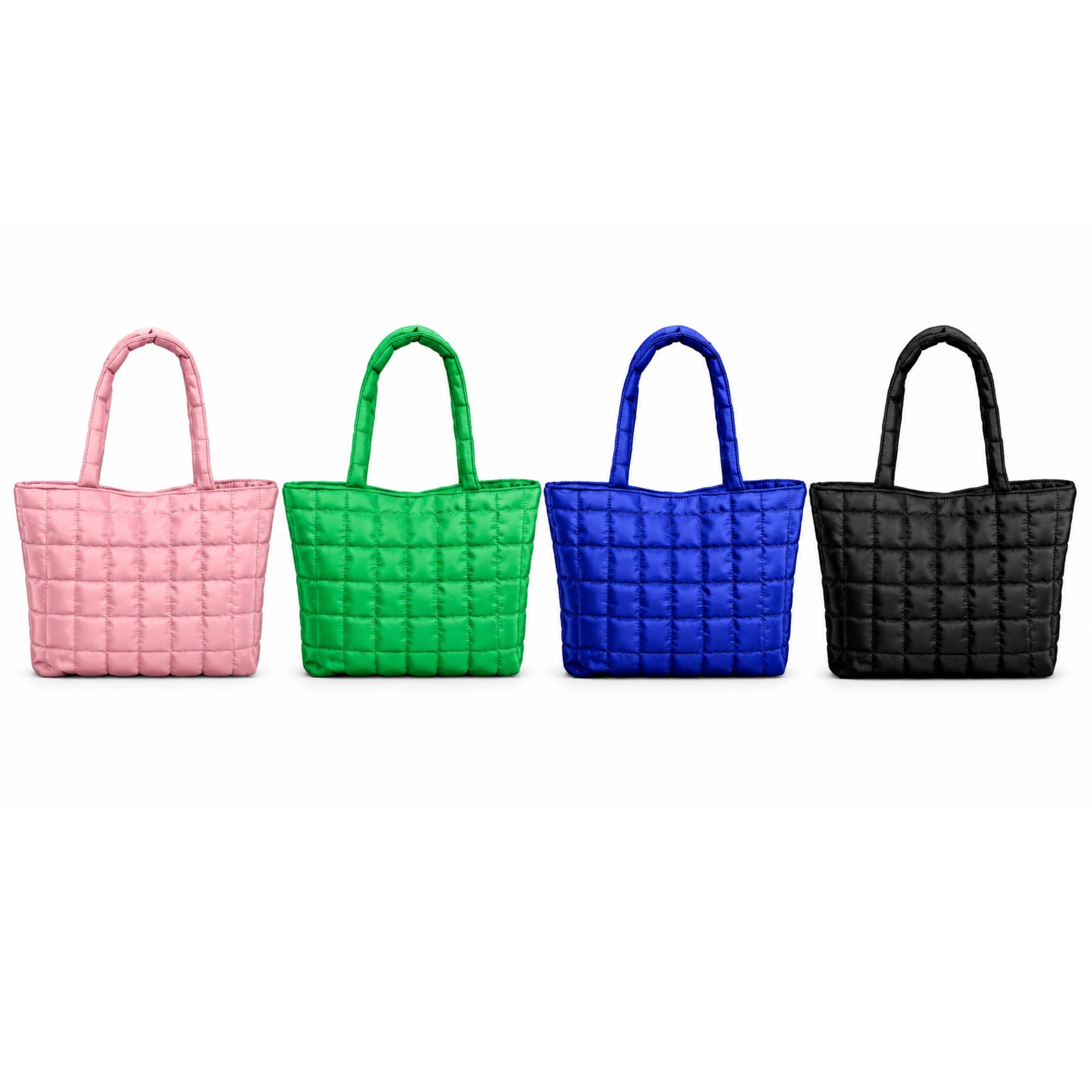 Home Collection Women’s Quilted Puffer Tote Bag Large Capacity Shoulder Purse