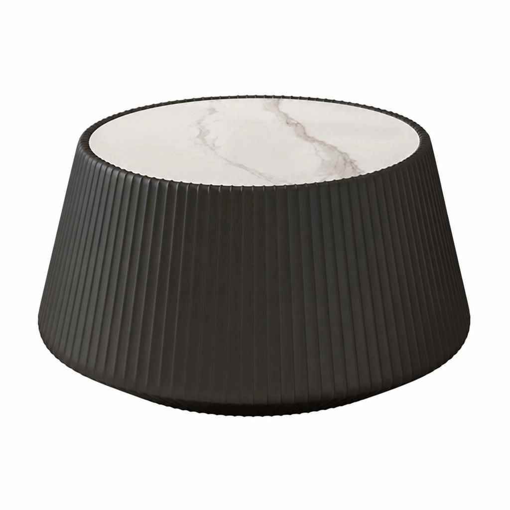 GOODSILO Round Multi Material Durable Accent Coffee Table