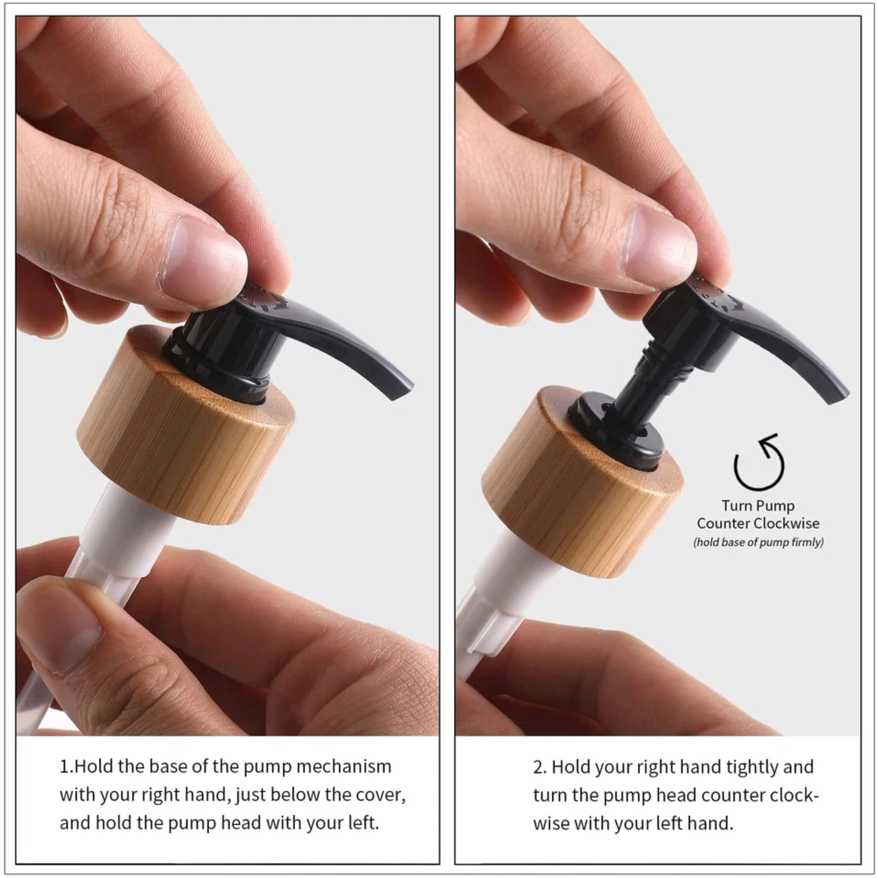 Kitcheniva Glass Soap Dispenser Set With Bamboo Tray