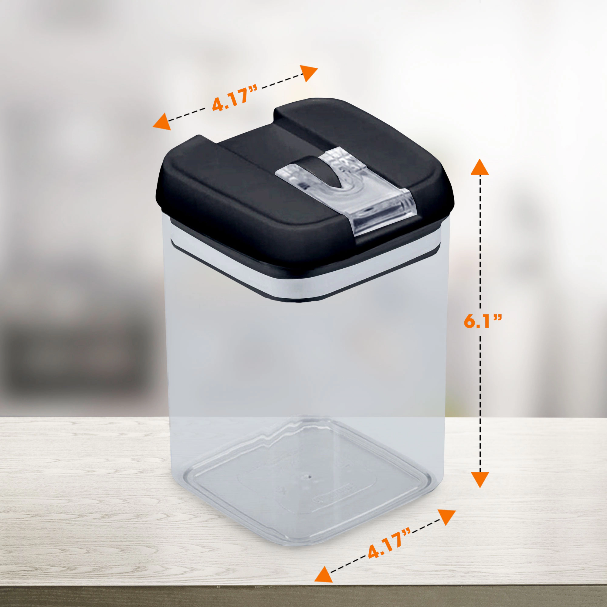 Cheer Collection 8-Piece 28-Oz Navy Airtight Food Storage Containers with Labels and Marker
