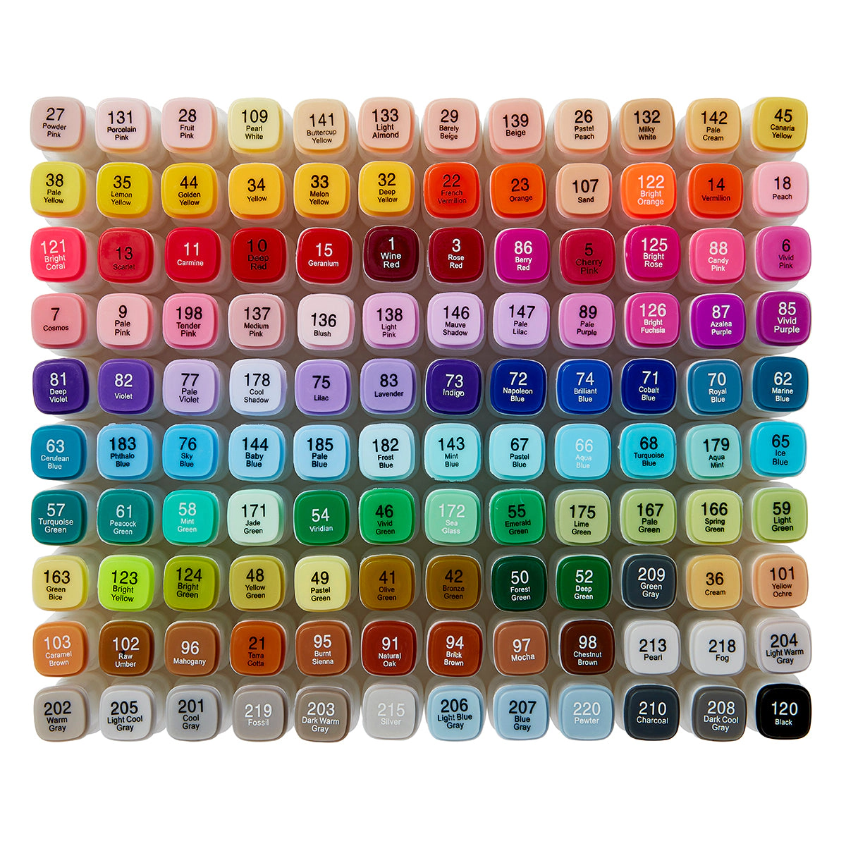 KINGART PRO Double-Ended Alcohol Markers - 120 Colors