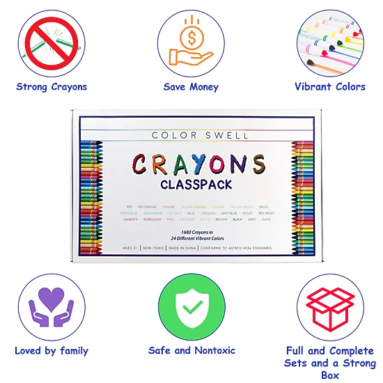 COLOR SWELL CRAYONS BULK PACK