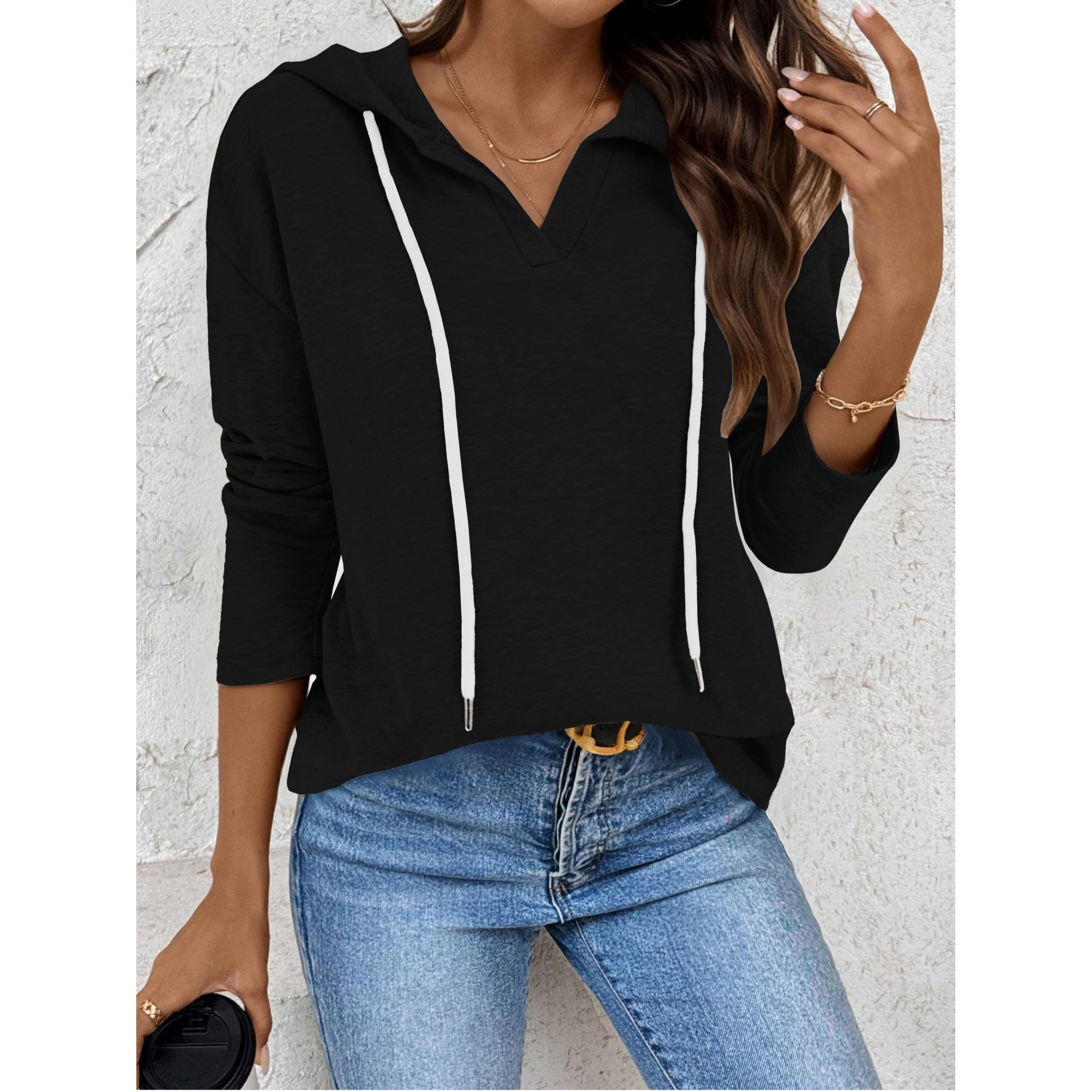 Zeagoo Women's Long Sleeve Lightweight Hooded Top