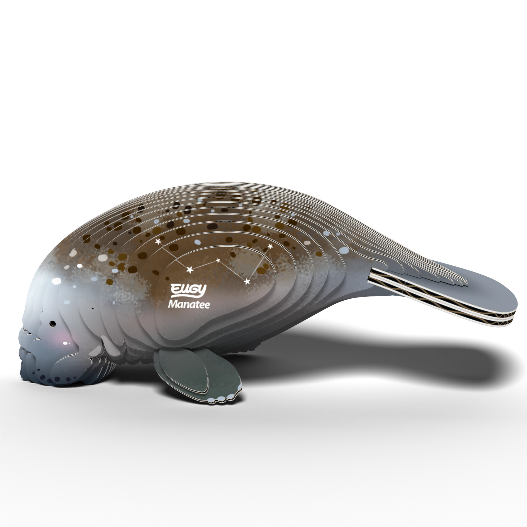 EUGY Manatee 3D Puzzle - contains 28 puzzle pieces