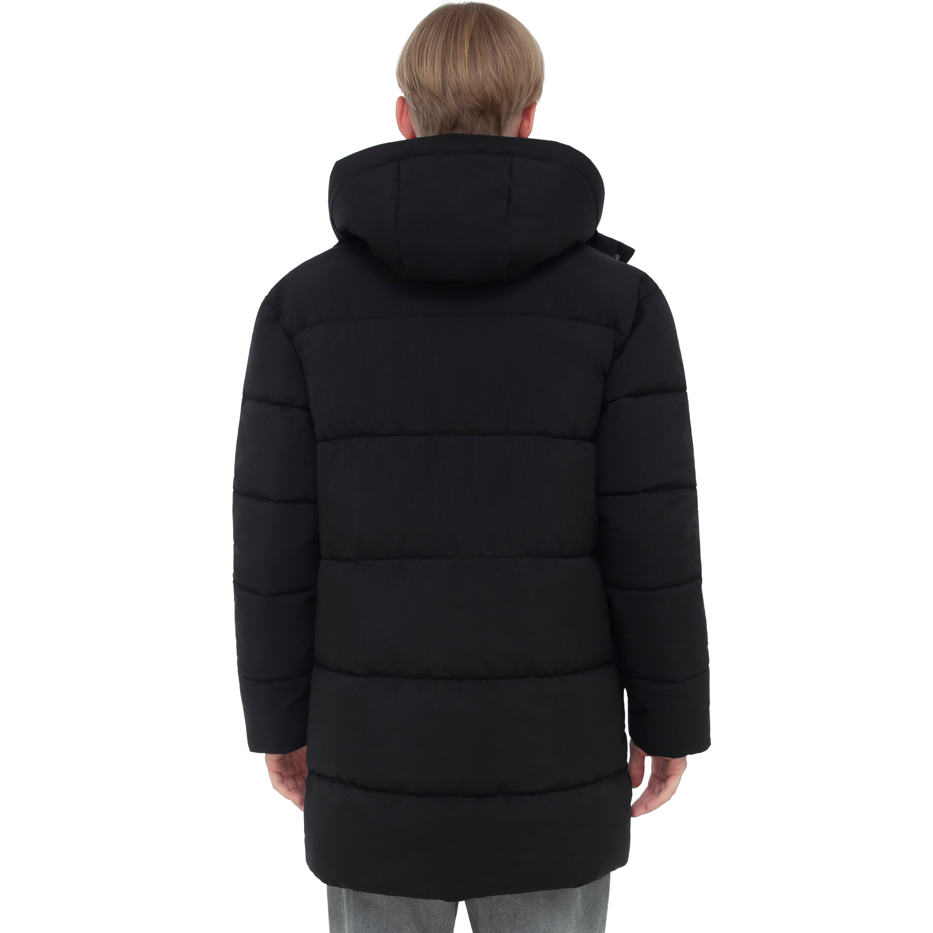 Rokka&Rolla Men's Hudson Hooded Long Puffer Jacket