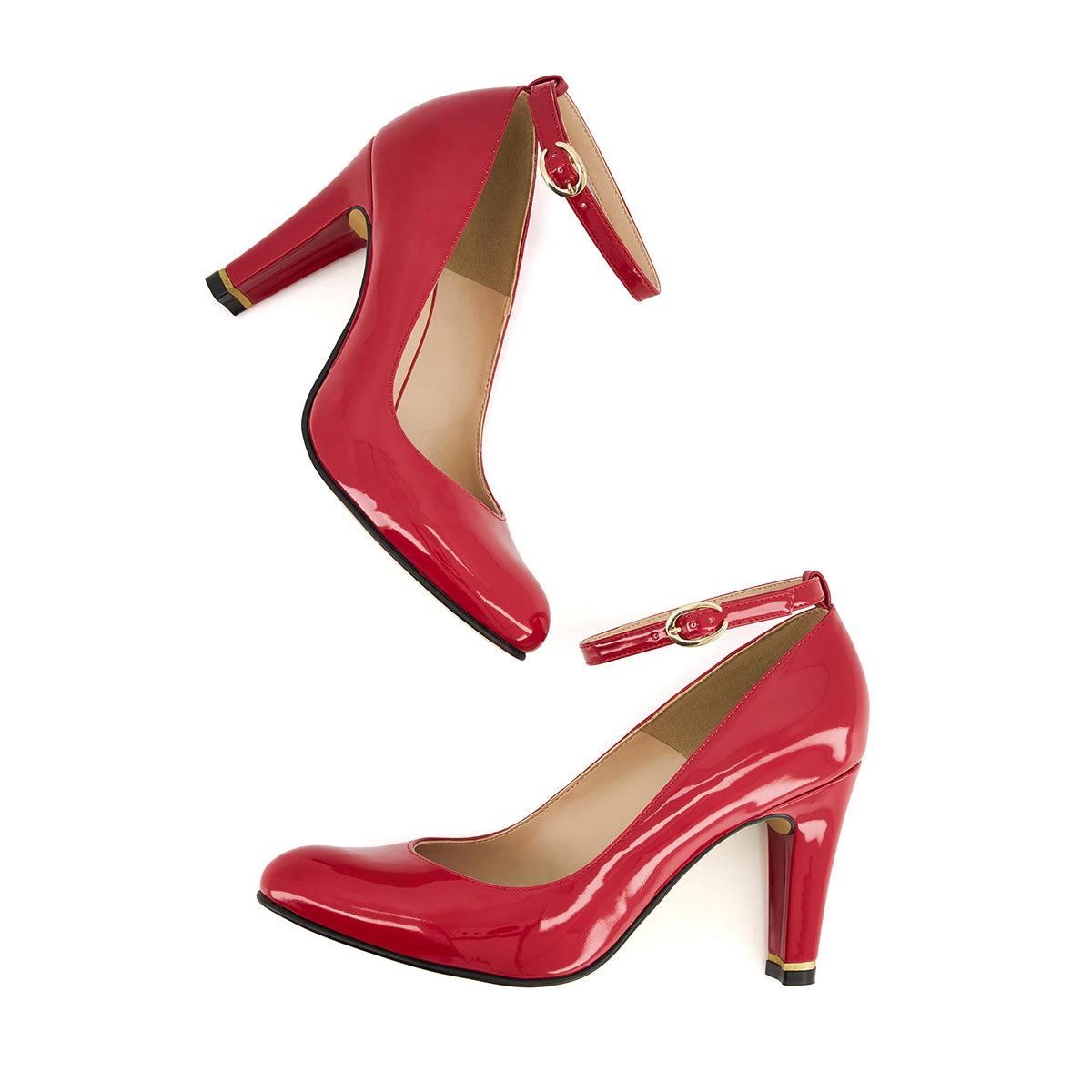 Andrea High Heels, Ankle Buckle Strap