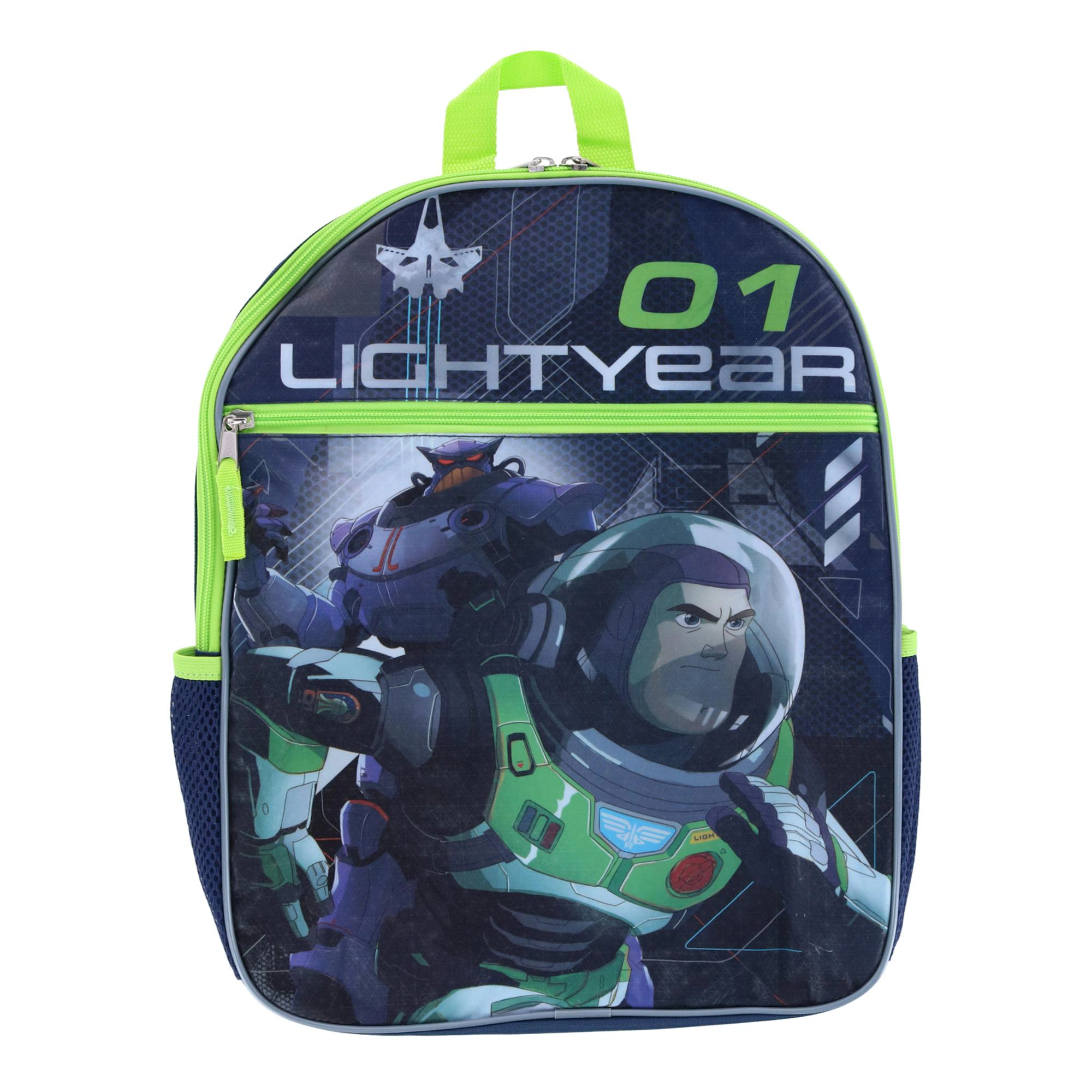 Disney Boy's Buzz Lightyear 16-Inch Backpack with Side Pockets