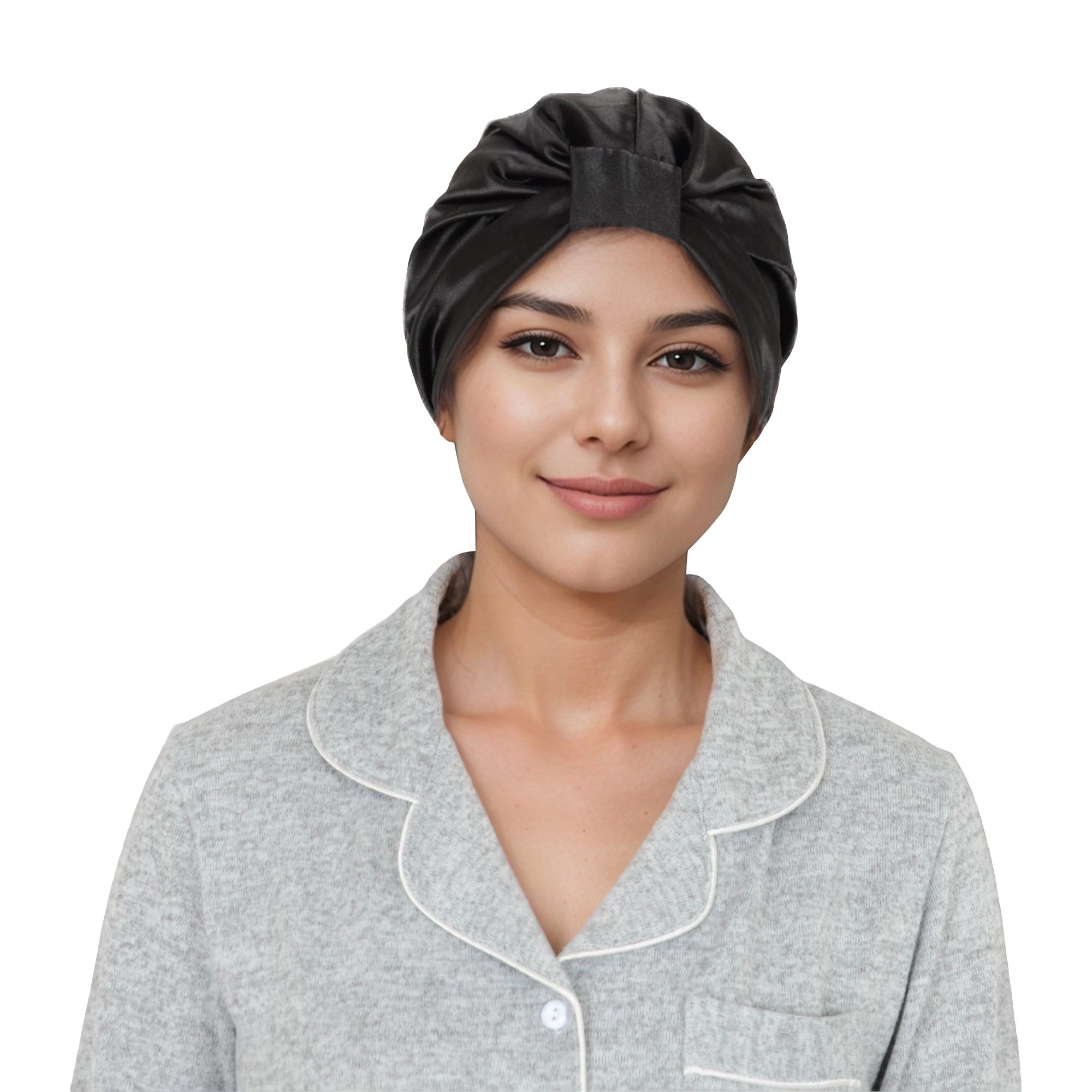 Anna-Kaci Women Bonnet for Sleeping Satin Lined Hair Twist Elastic Band Cap