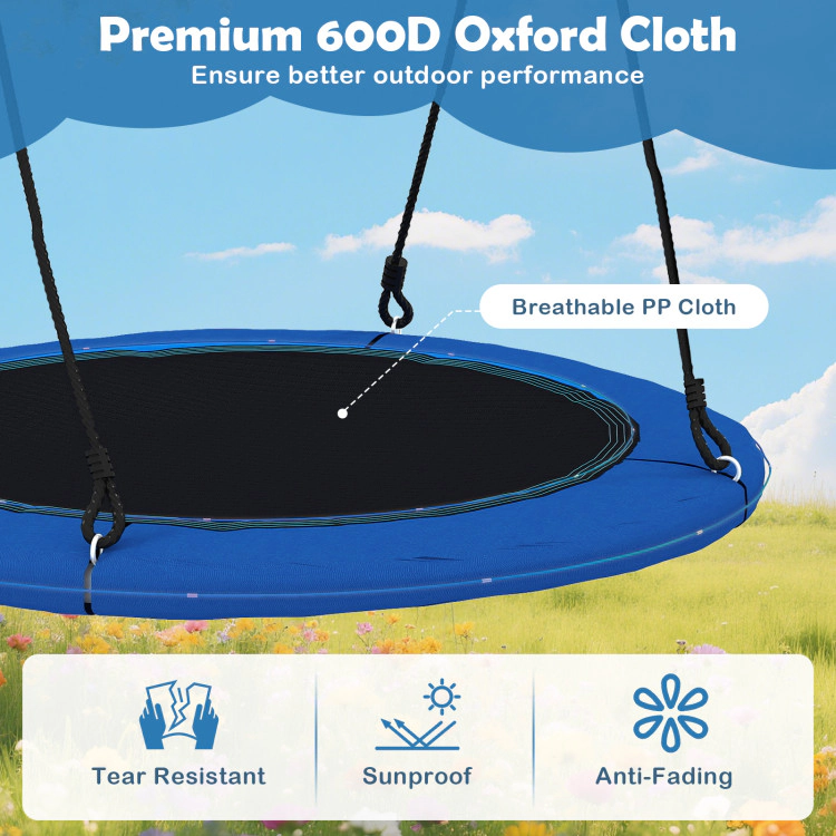 Hivvago 40 Inches Saucer Tree Swing for Kids and Adults