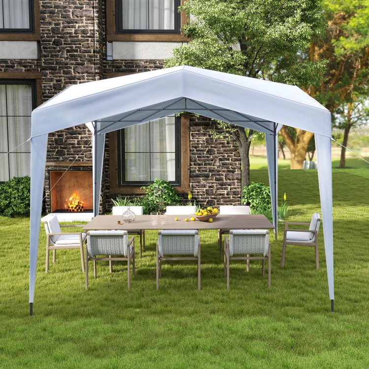 Hivvago Folding Outdoor Canopy Shelter with Rolling Carry Bag and Stakes