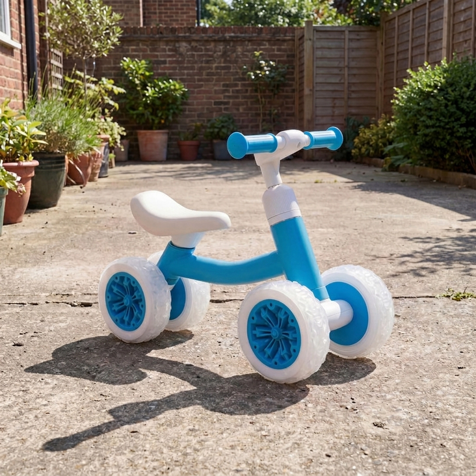 SUGIFT Baby Balance Bike with Adjustable Handlebar and Seat 55-lb Capacity Ages 12-36 Months Blue Bicycle