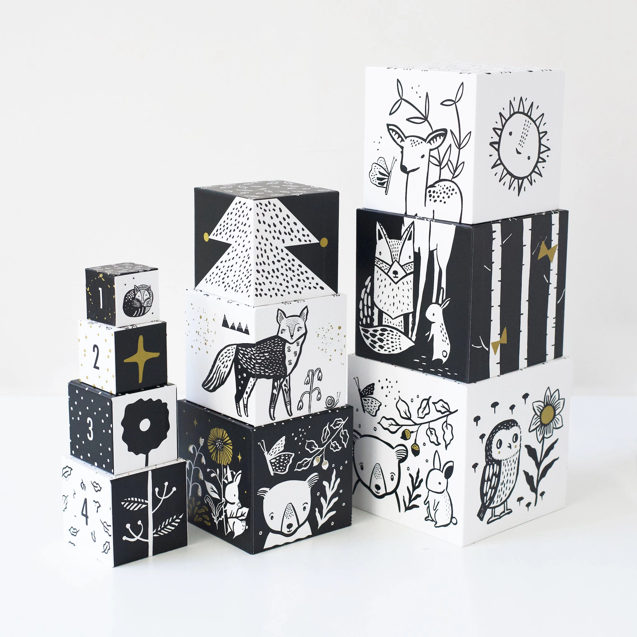 Wee Gallery Nesting Blocks - Woodland Number