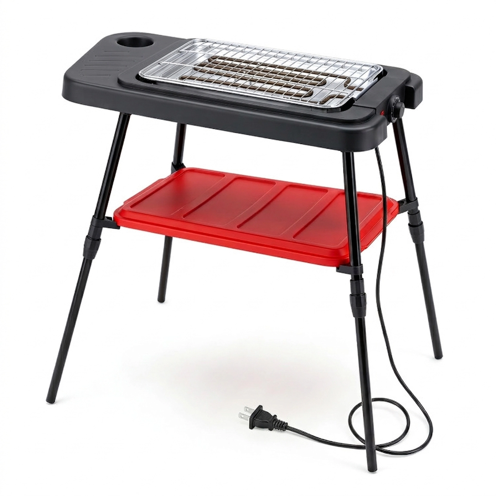 SUGIFT 1500W 2-in-1 Electric Grill and Griddle with Detachable Stand