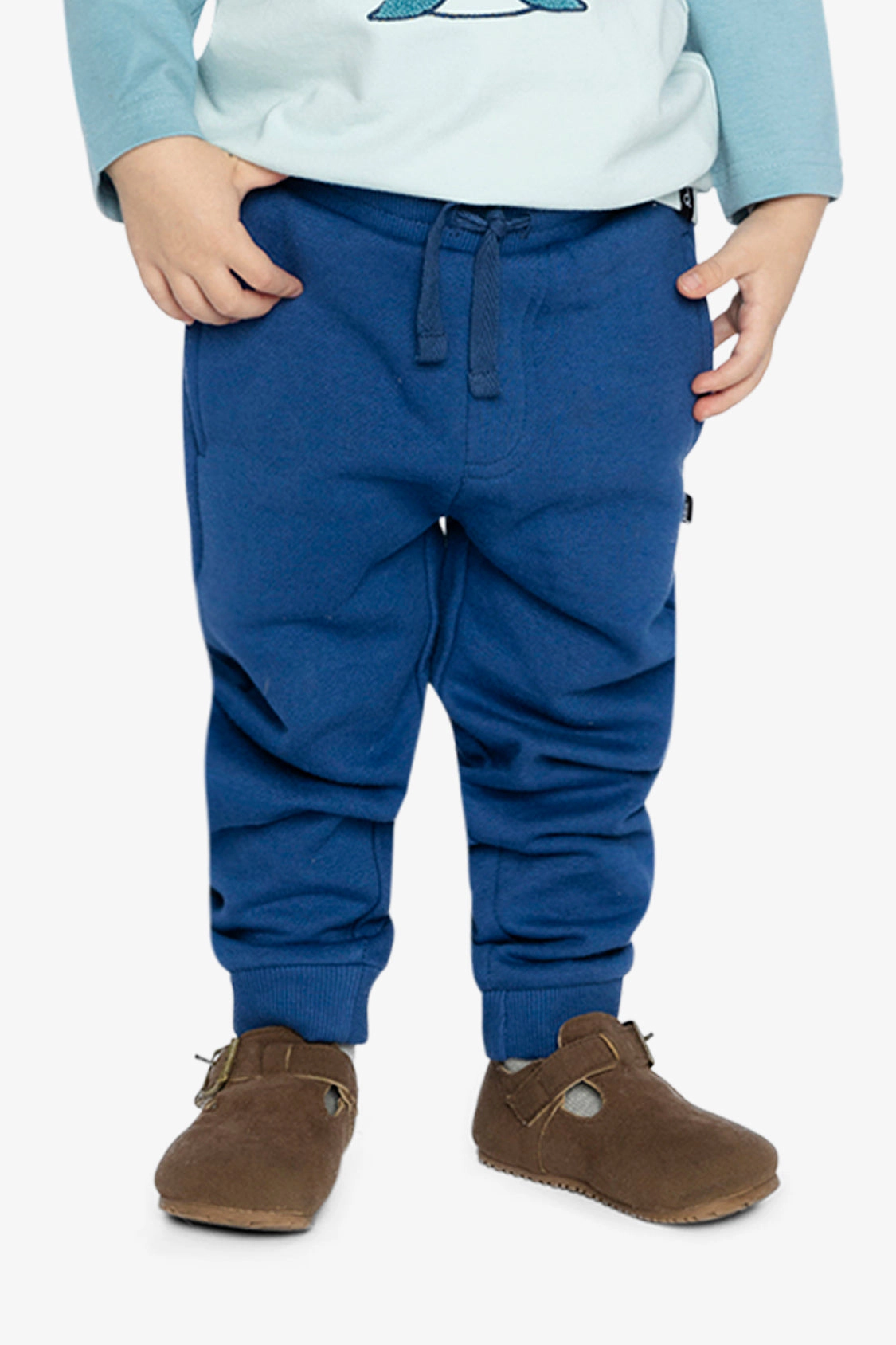 Deux par Boys Fleece Drawstring Nordic Buddies Sweatpants with Side Pockets