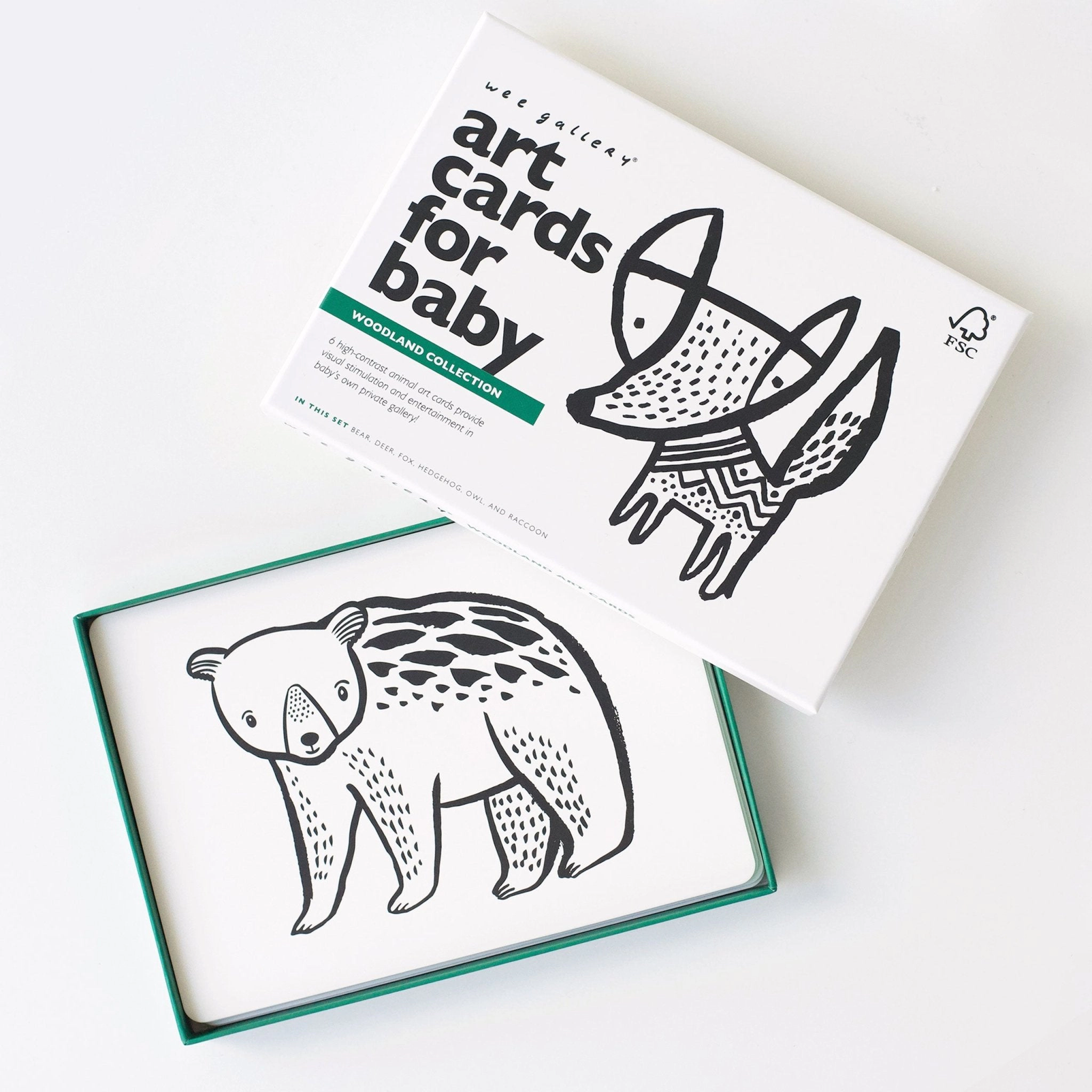Wee Gallery Art Cards for Baby - Woodland Collection