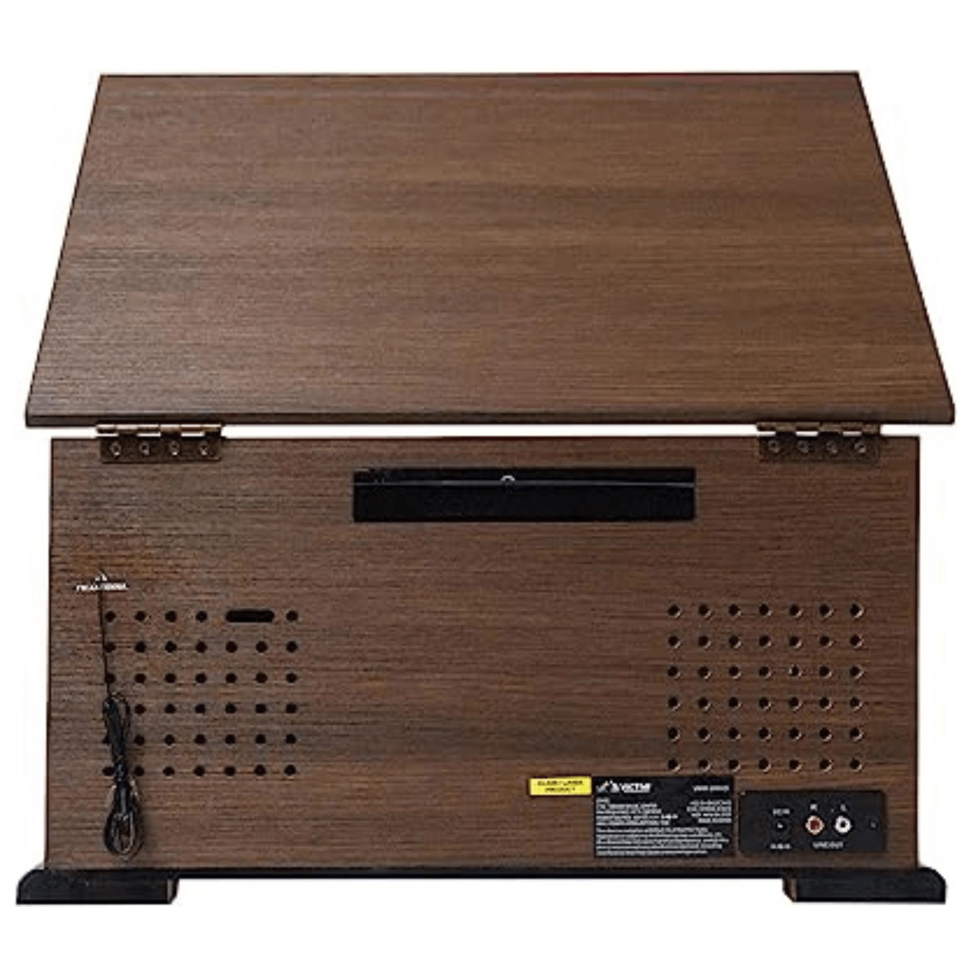 Victor State 7-in-1 Wood Music Center with 3-Speed Turntable