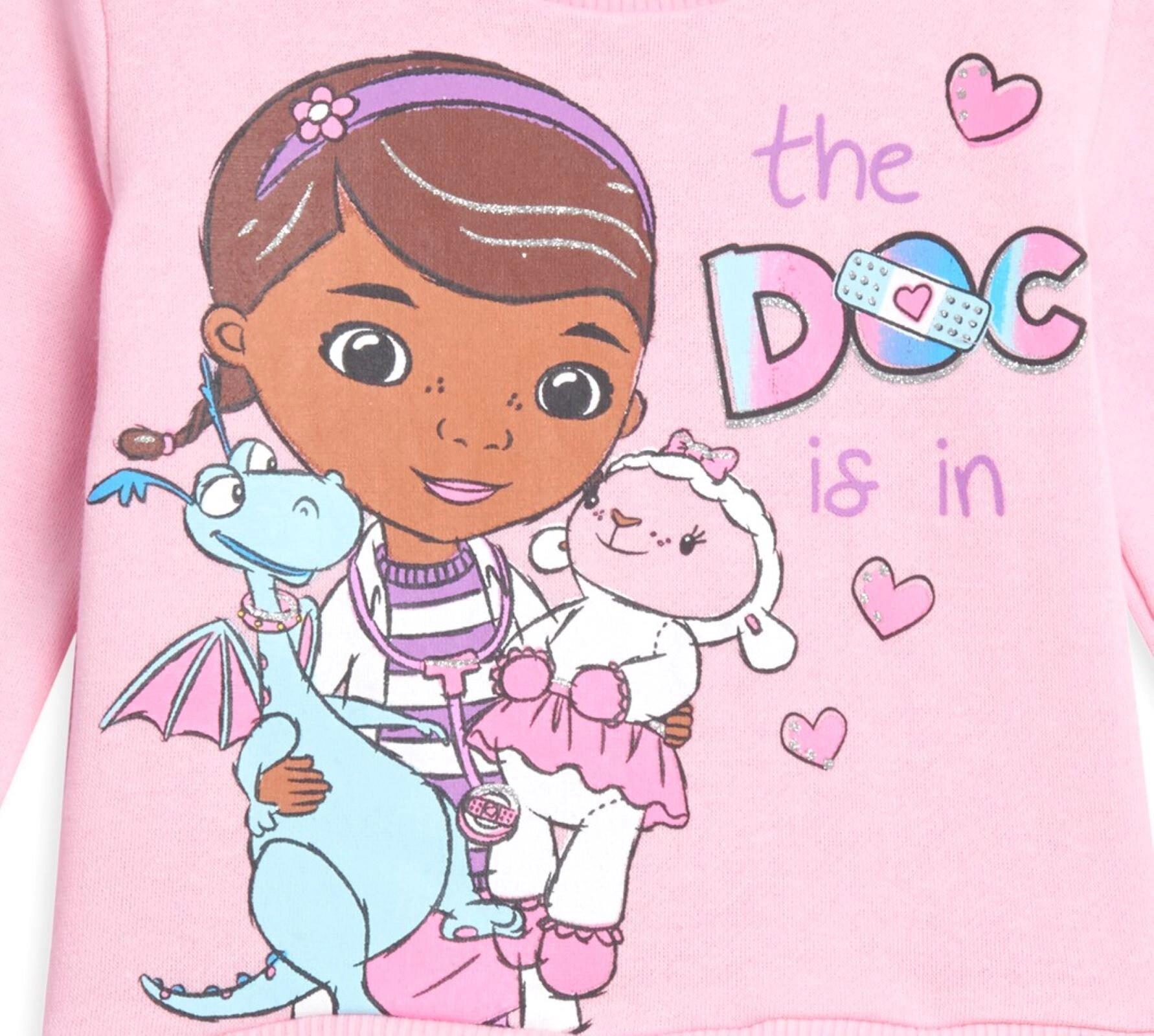 Disney Doc Mcstuffins Girls' Fleece Sweatshirt