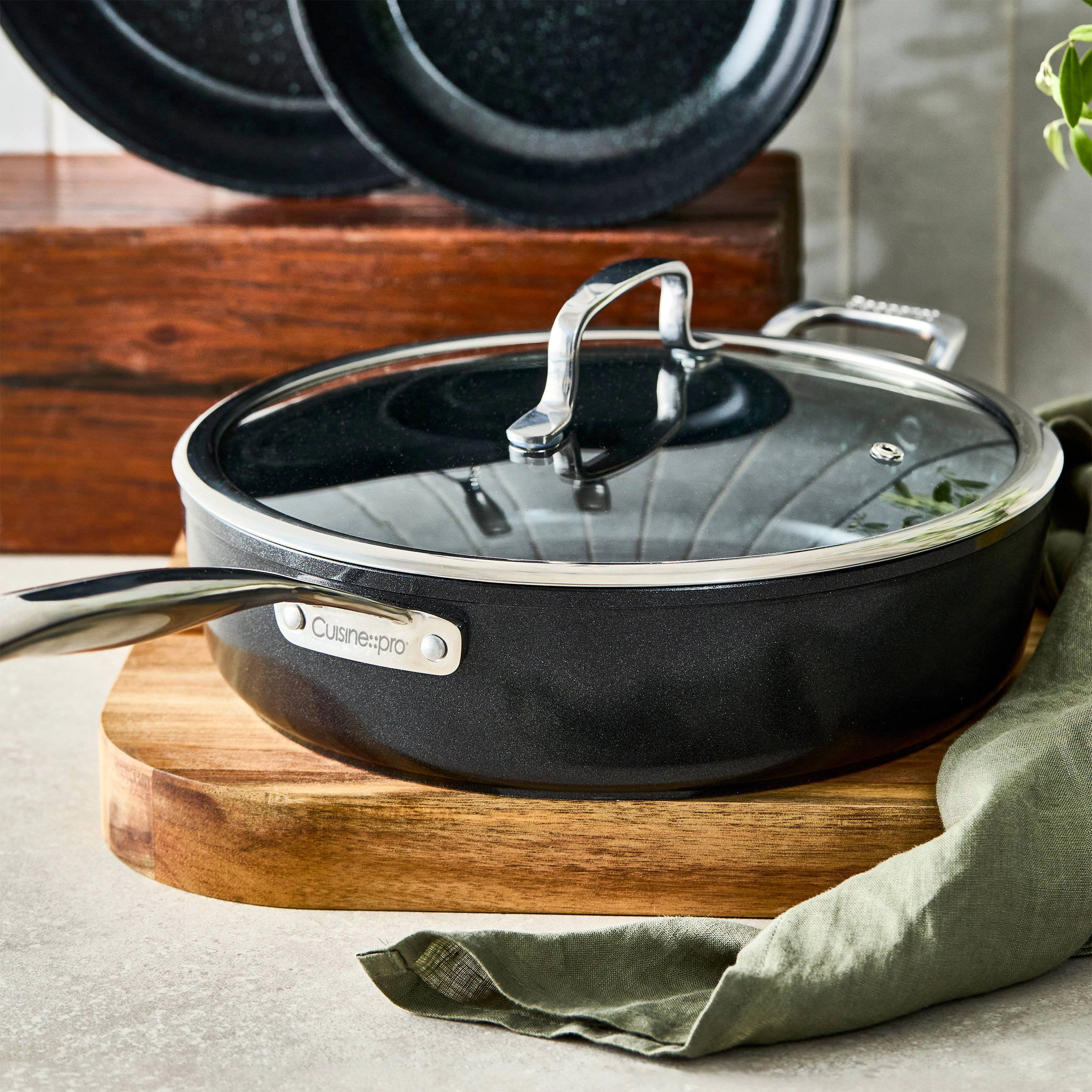 Cuisine::pro® GREEN STONE™ 9-Piece Cookset