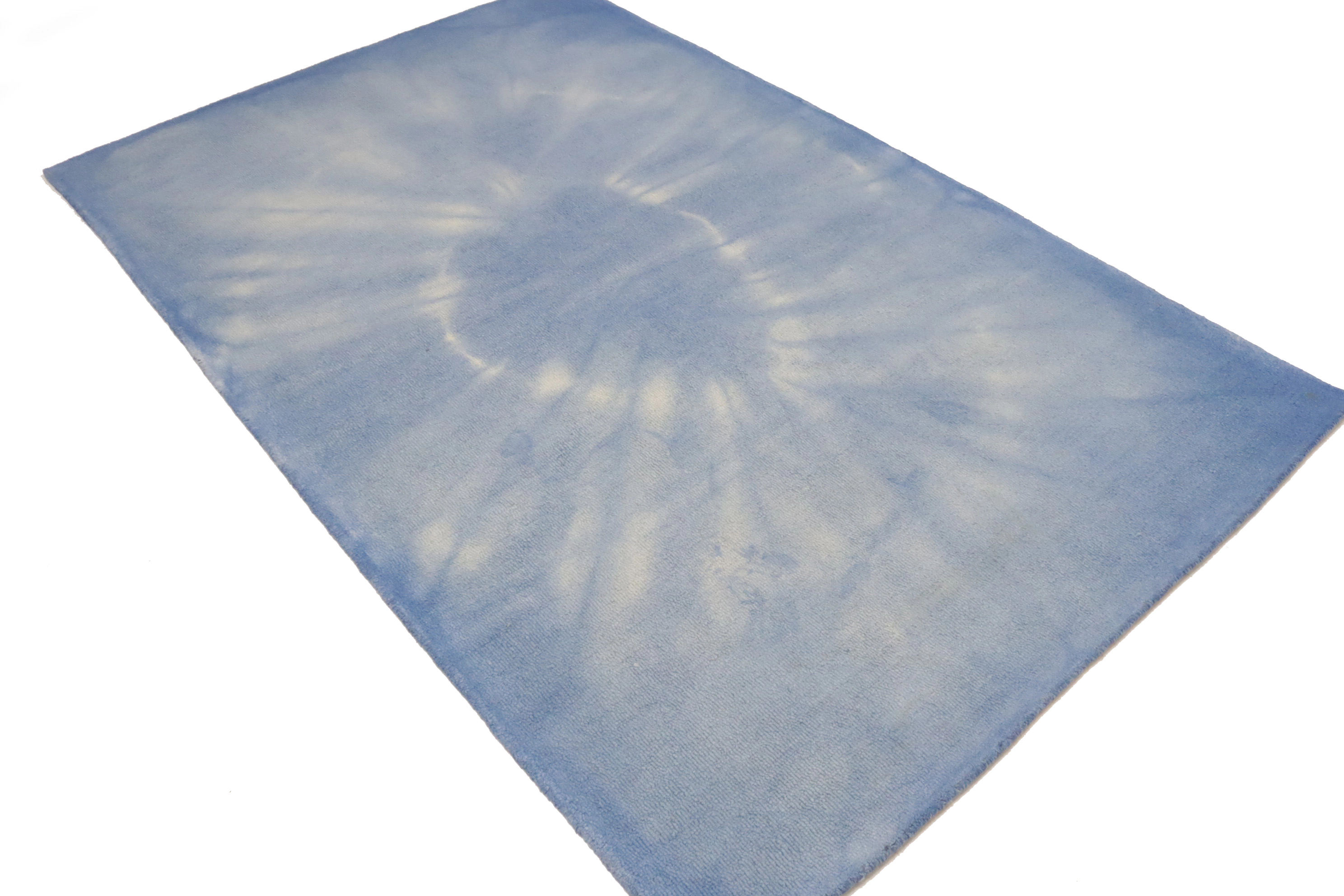 Magic Rugs 5'0 X 8'0 Hand-Tufted Tie-Dye Modern Wool Rug