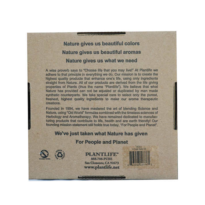 Plantlife Body Oil 4-Pack Gift Set