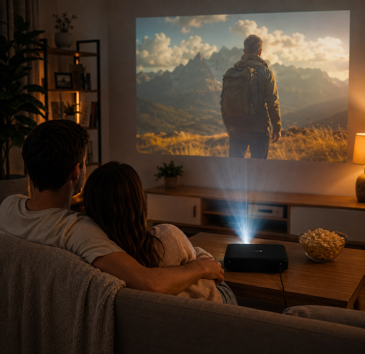 Pursonic Unisex Portable HD Compact Projector for Home Entertainment