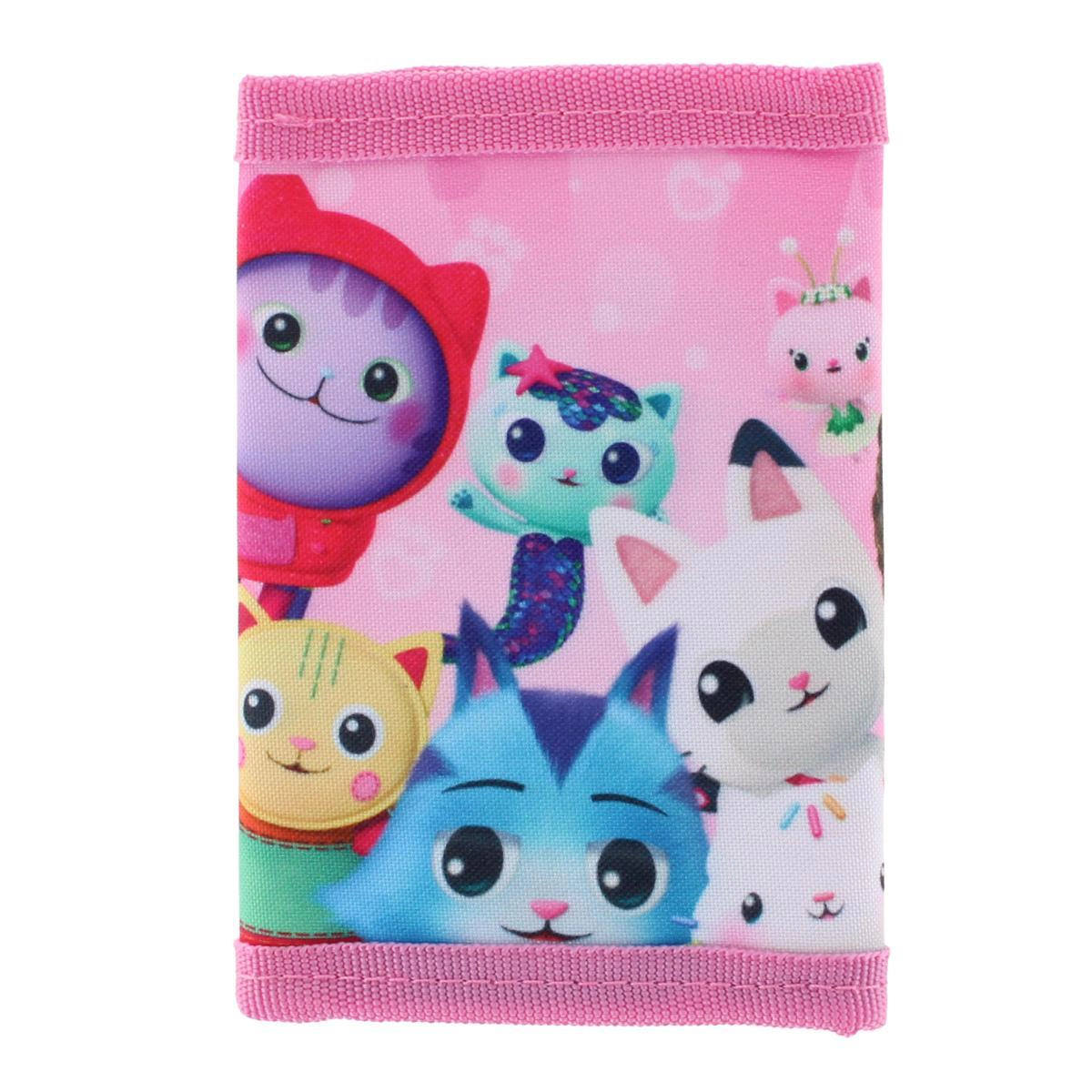 Textiel Trade Girl's Gabby's Dollhouse Hook & Closure Tri Fold Wallet