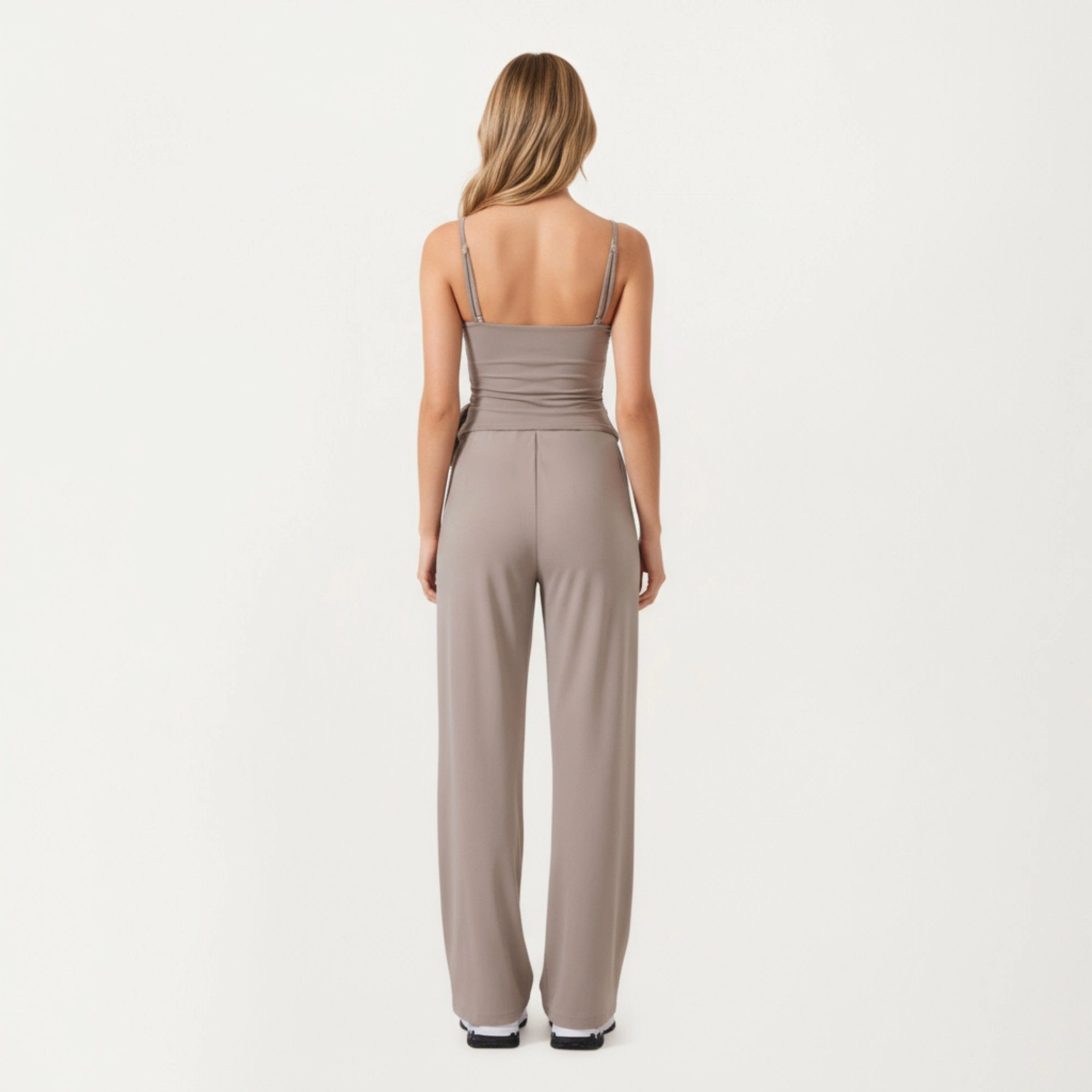 Anna-Kaci Women's High-Waist Drawstring Wide-Leg Sweatpants with Relaxed Fit