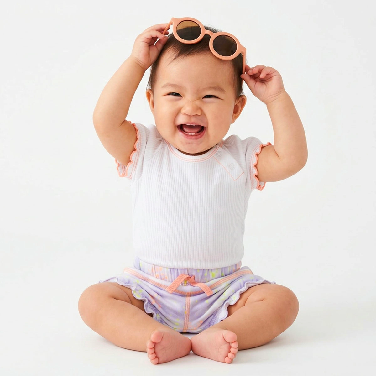 Rockets of Awesome Flutter Sleeve Bodysuit For Baby Girl