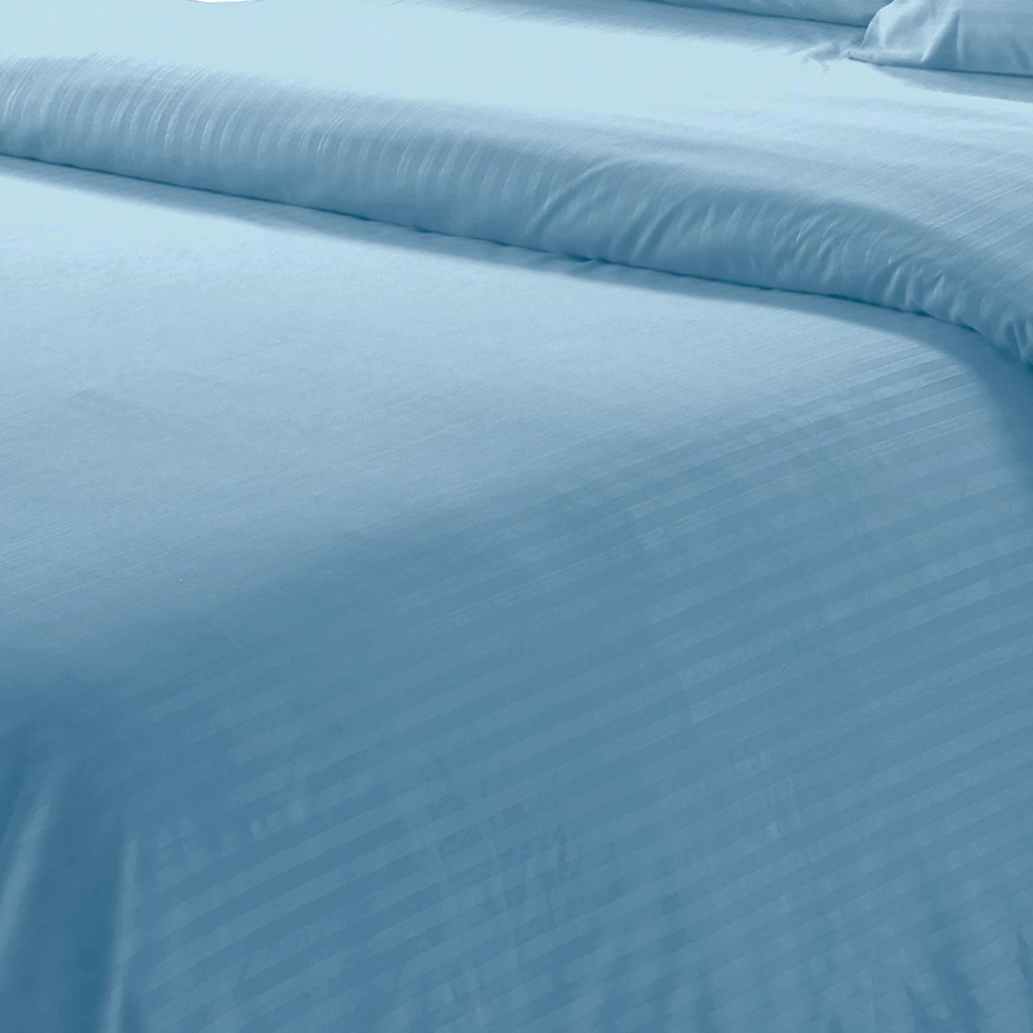 Plazatex Dobby Stripe Luxurious Ultra Soft Moisture Wicking Solid Color 4 Pieces Sheet Set Twin