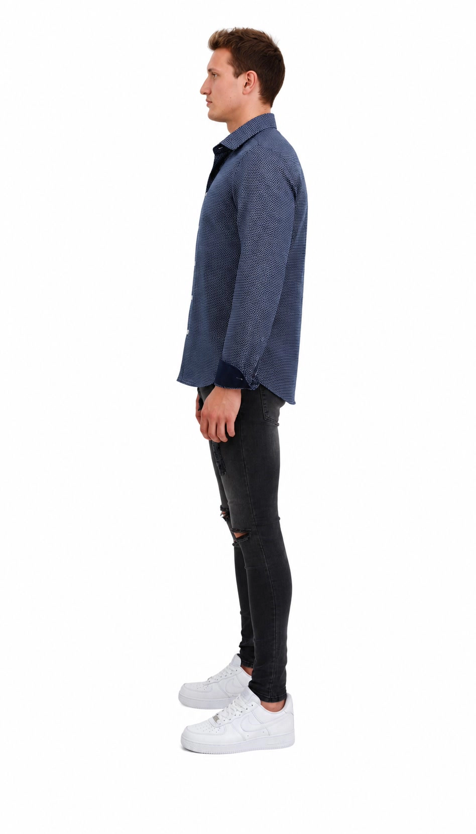 Elie Balleh Slim Fit Mens Honeycomb Shirt