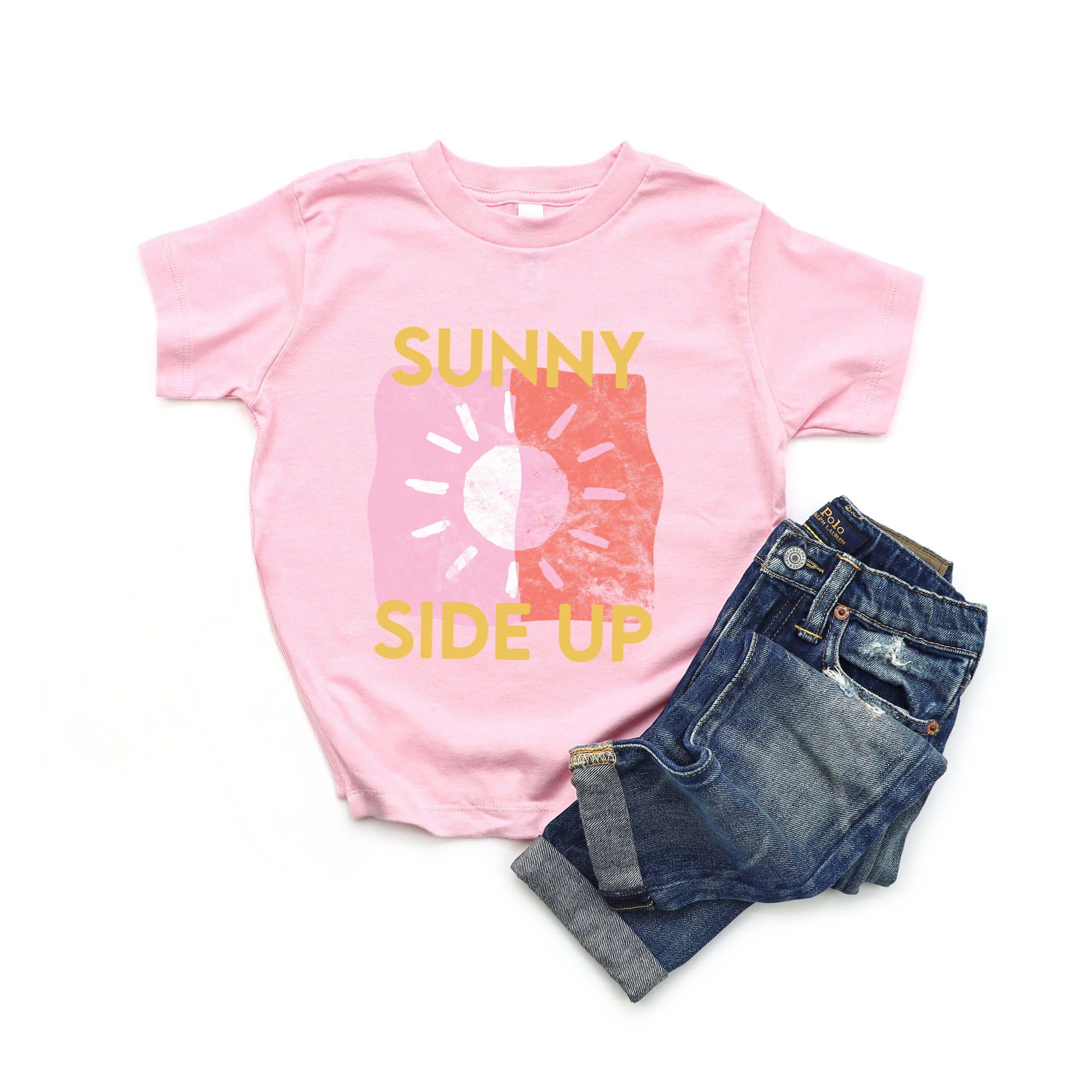 The Juniper Shop - Sunny Side Up Sun Toddler Short Sleeve Graphic T-Shirt