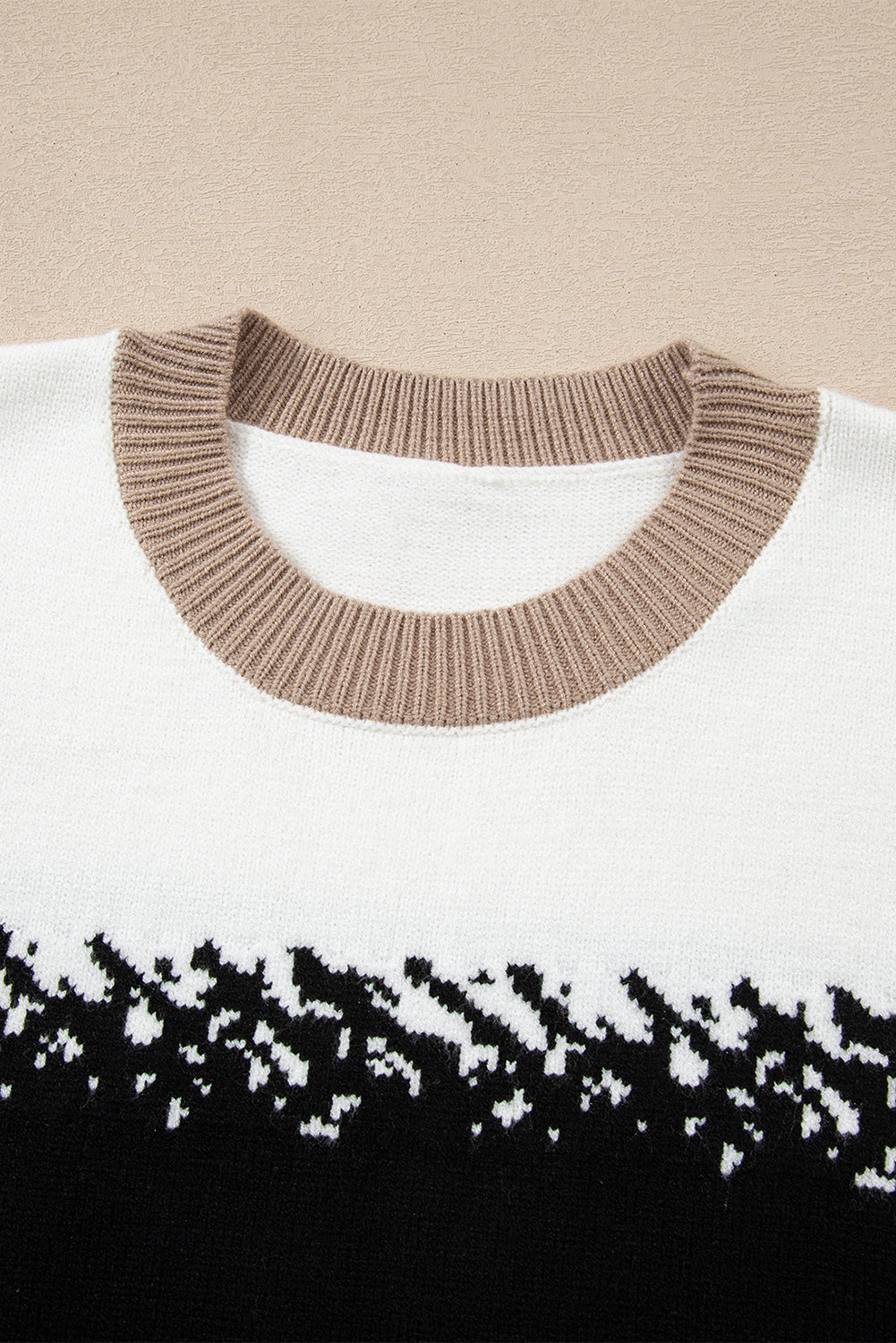 Threaded Pear Women's Sophia Pattern Drop Shoulder Sweater