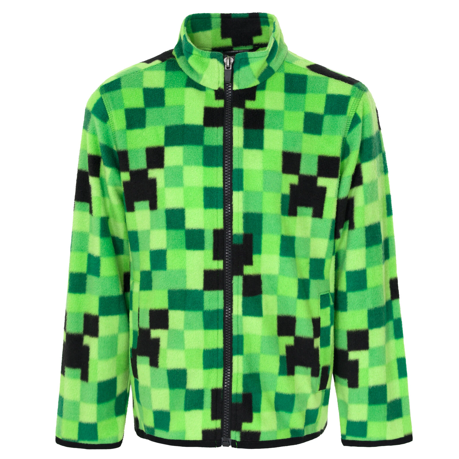 Minecraft Creeper Zip-Up Fleece Jacket