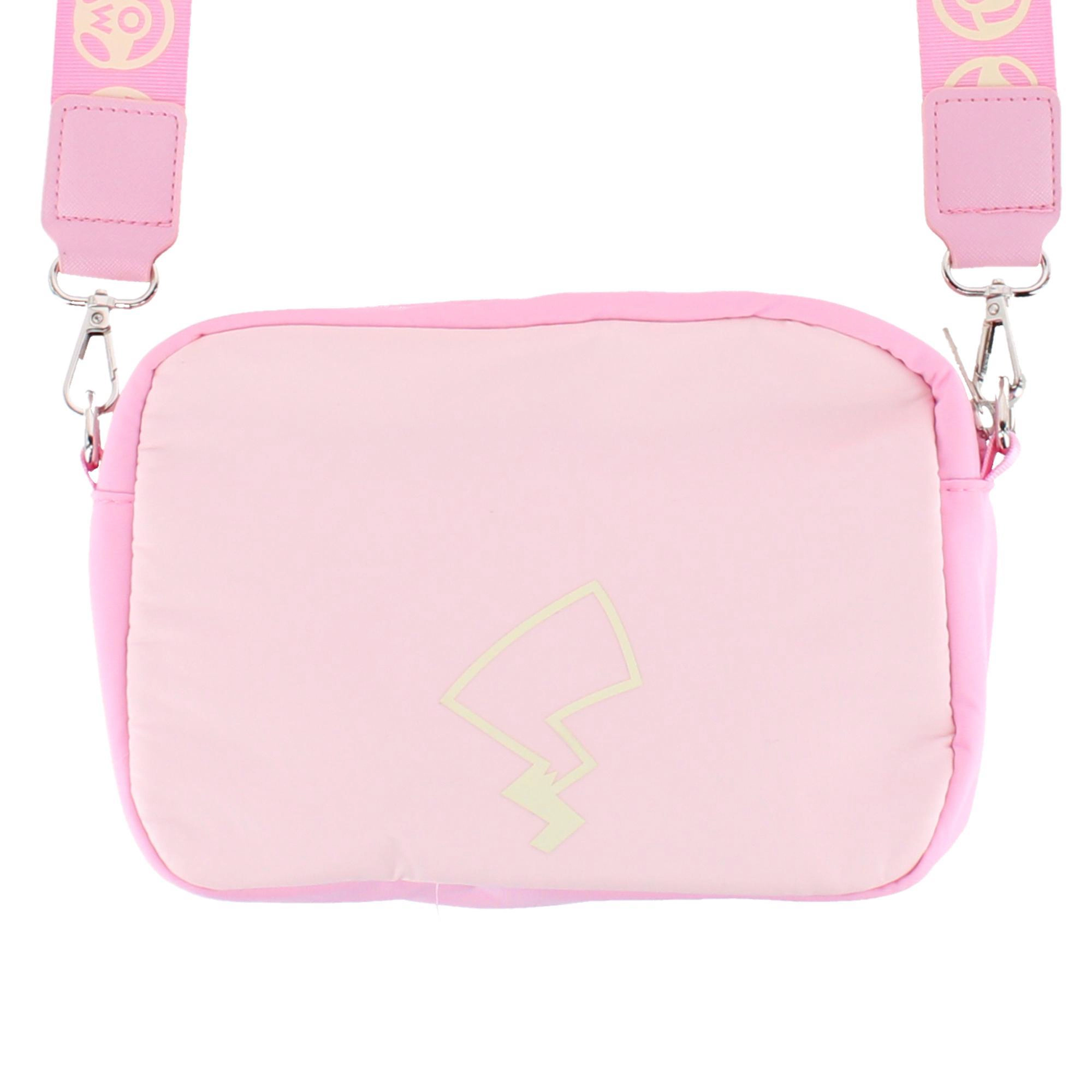 CTM Young Adult Pink Pikachu Crossbody Adjustable Belt Bag