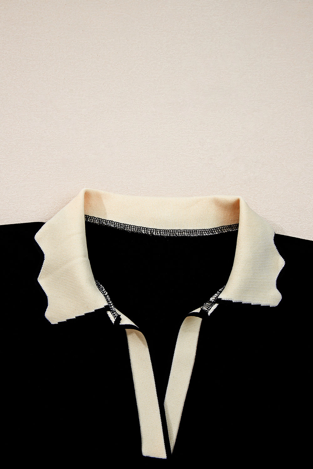 Threaded Pear Maryam Collared Top Long Sleeve Top