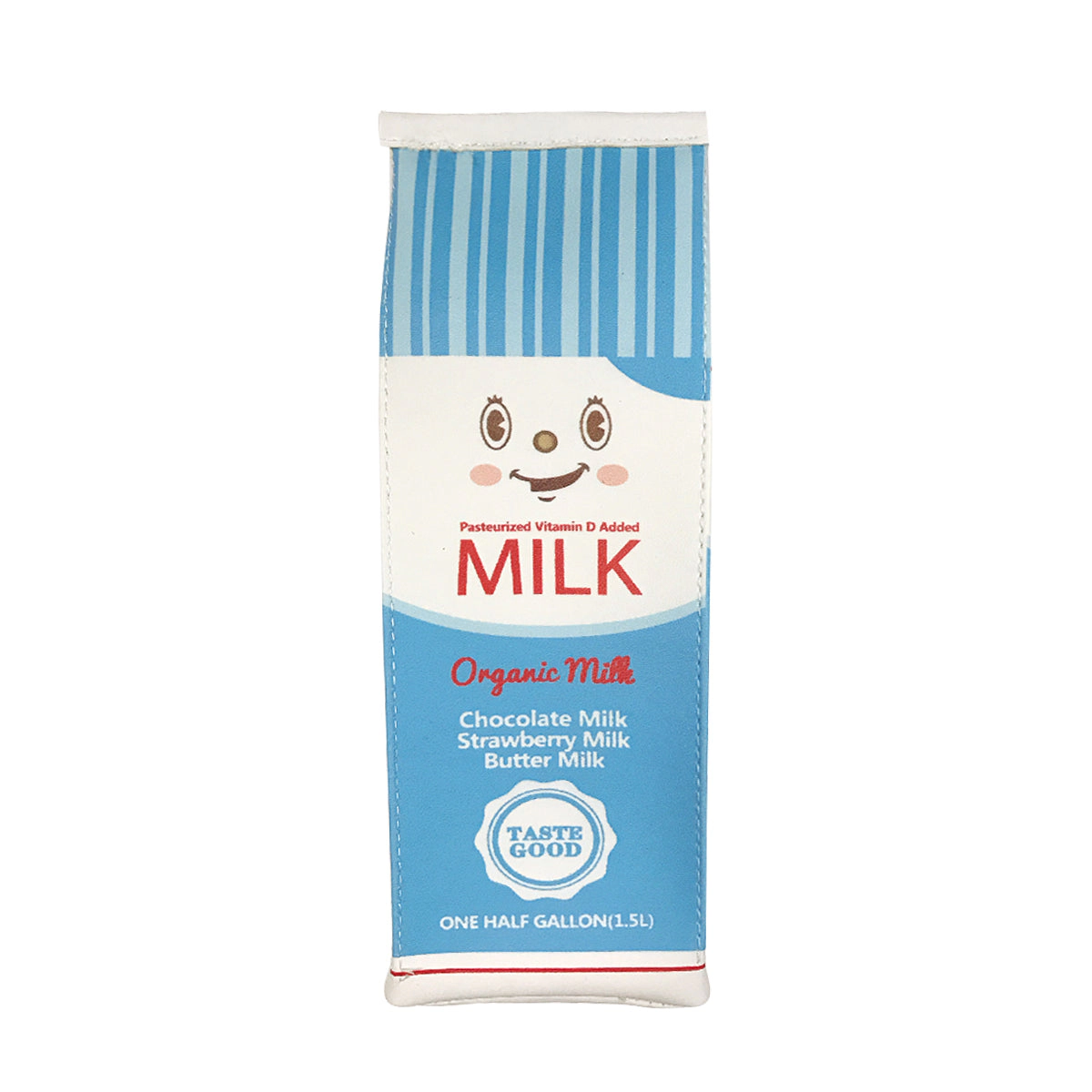 Wrapables PU Leather Milk Carton Pencil Pouches (Set of 2)