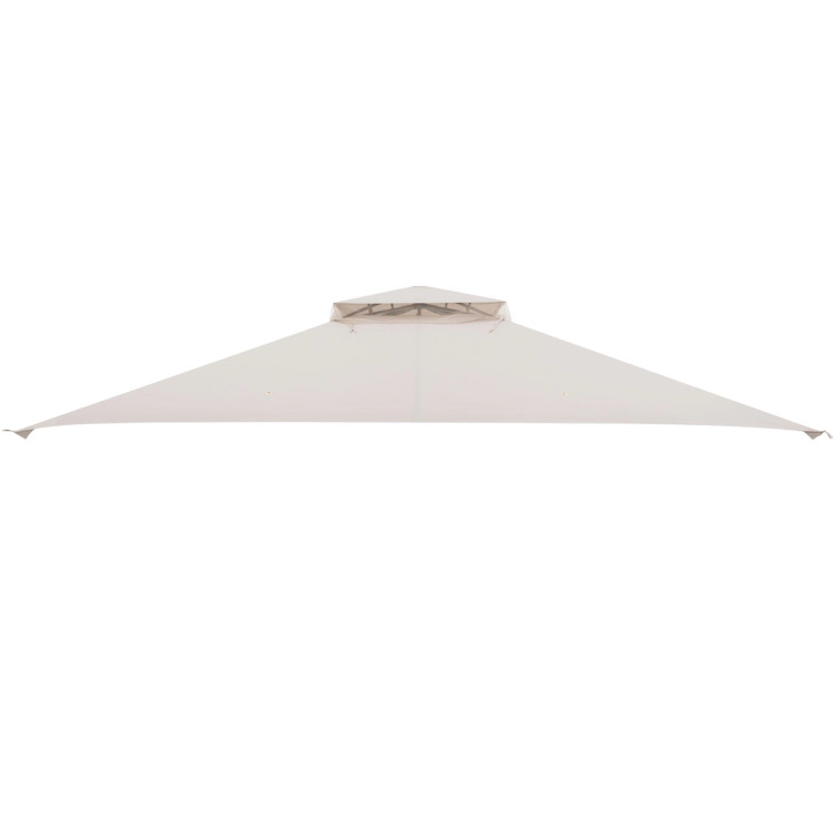 Hivvago Gazebo Replacement Top with Air Vent and Drainage Holes