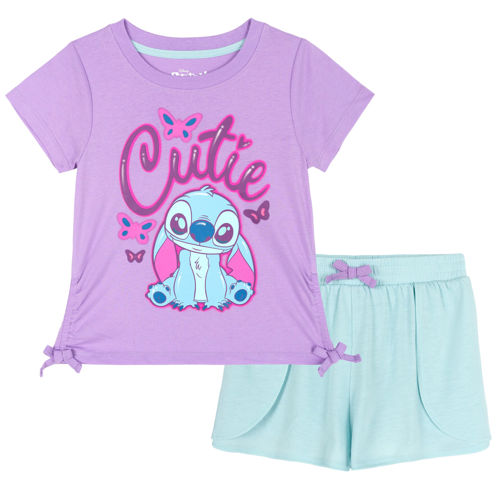 Disney Lilo & Stitch Girls' 2-Piece T-Shirt and Shorts Set
