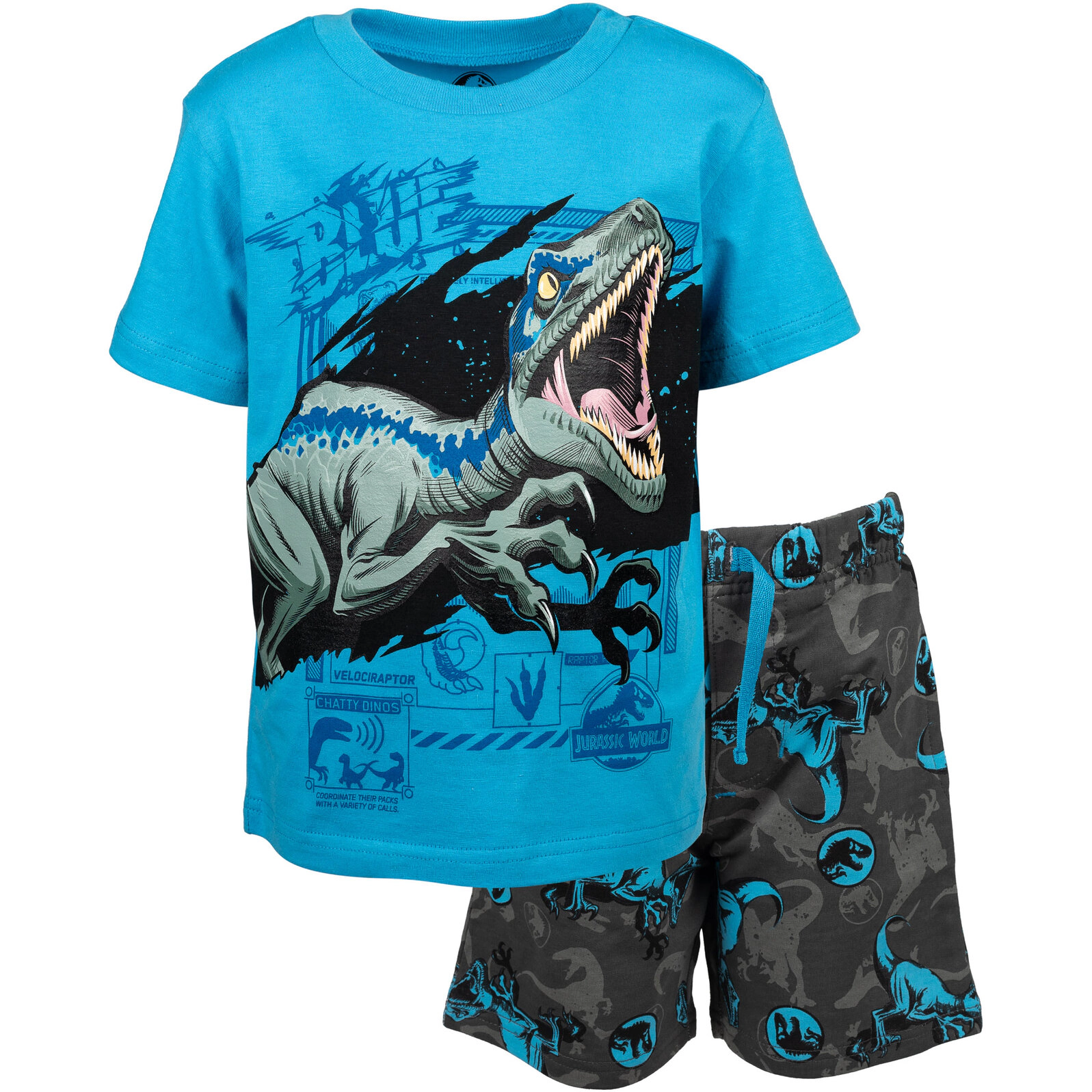 Jurassic World Park T-Rex Boys' 2-Piece T-Shirt and Shorts Set