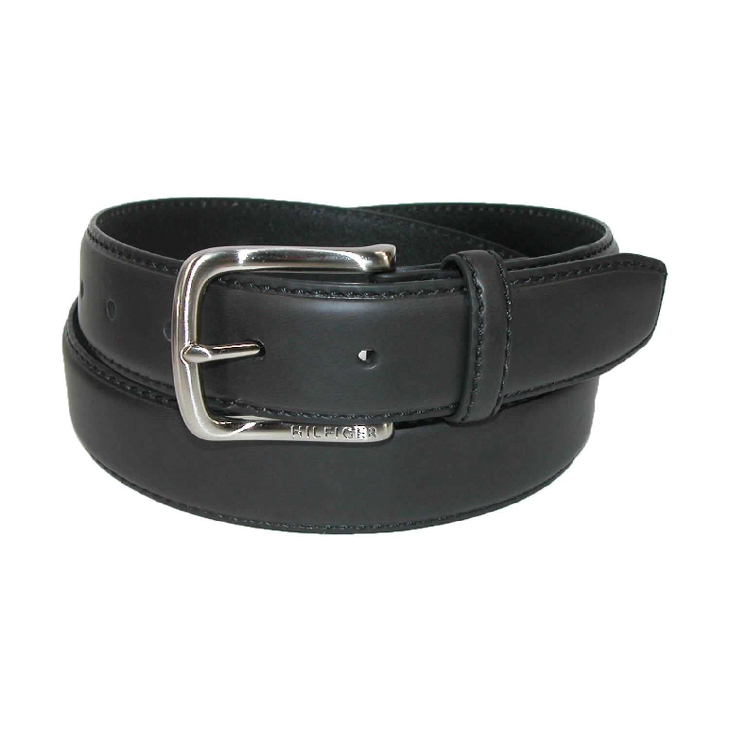 Tommy Hilfiger Men's Harness Buckle 35mm Stiched Edge Belt