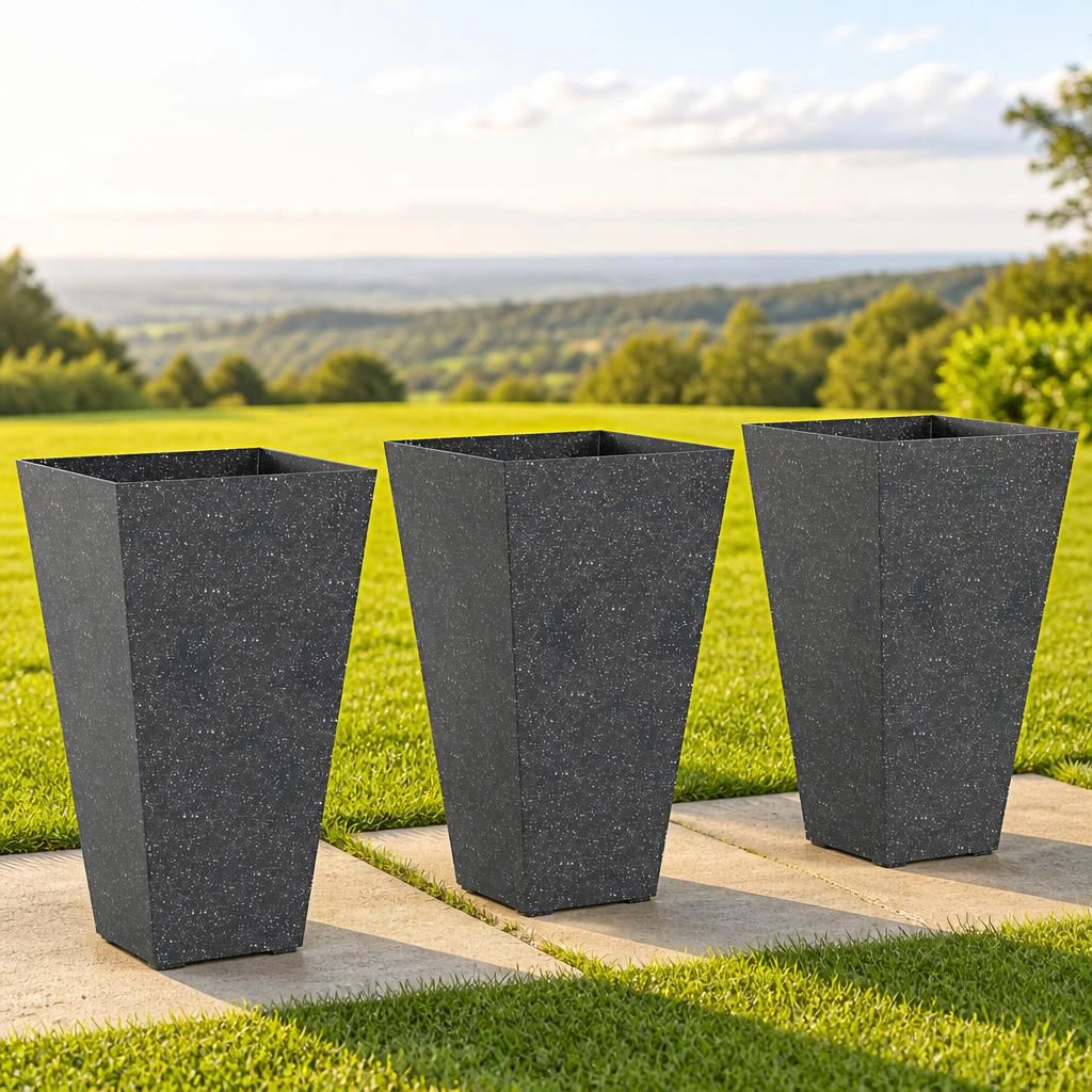 WOW PIONEER Tall Cylindrical Outdoor Planter