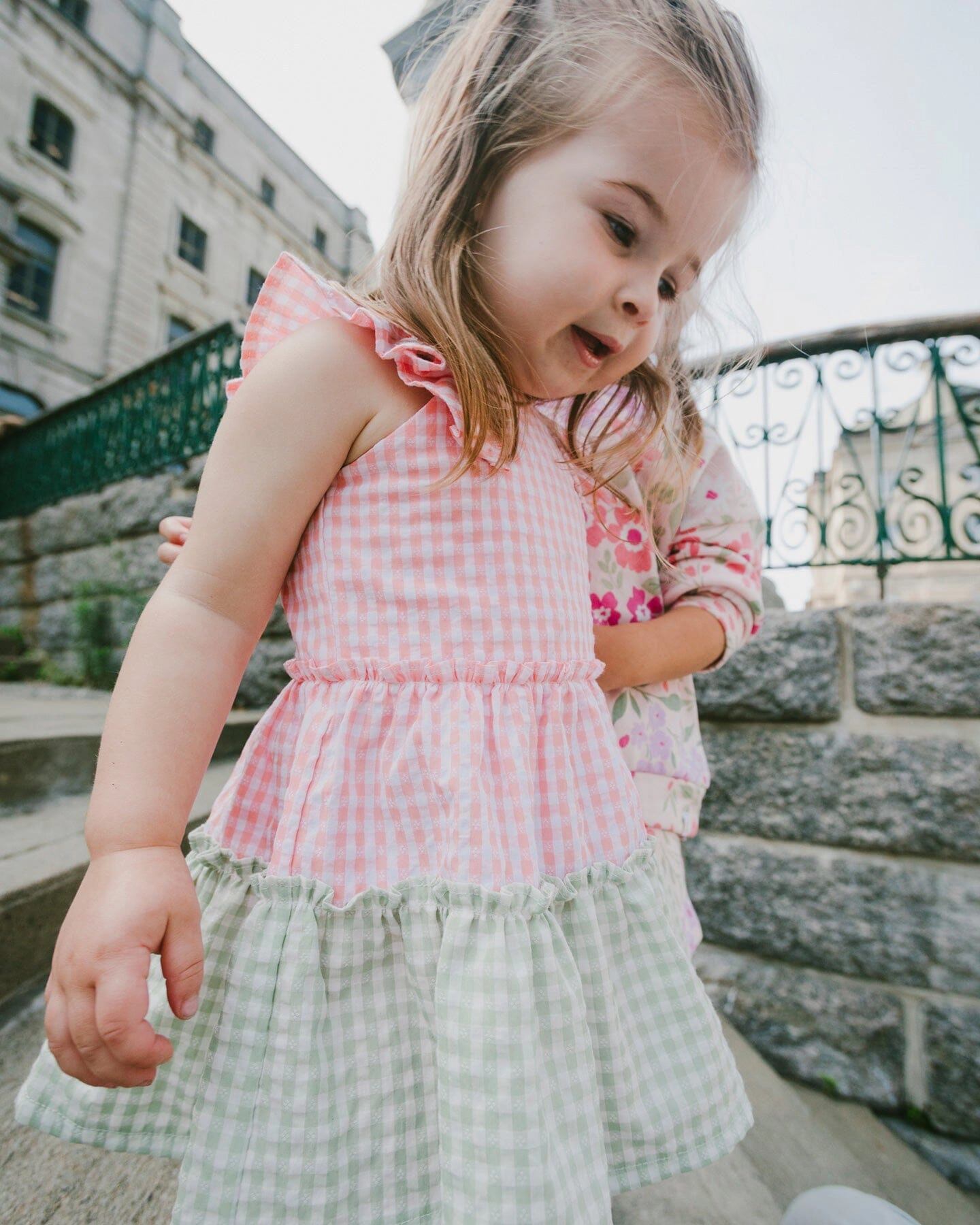 Deux par Girls Tunic and Organic Cotton Capri Set Gingham