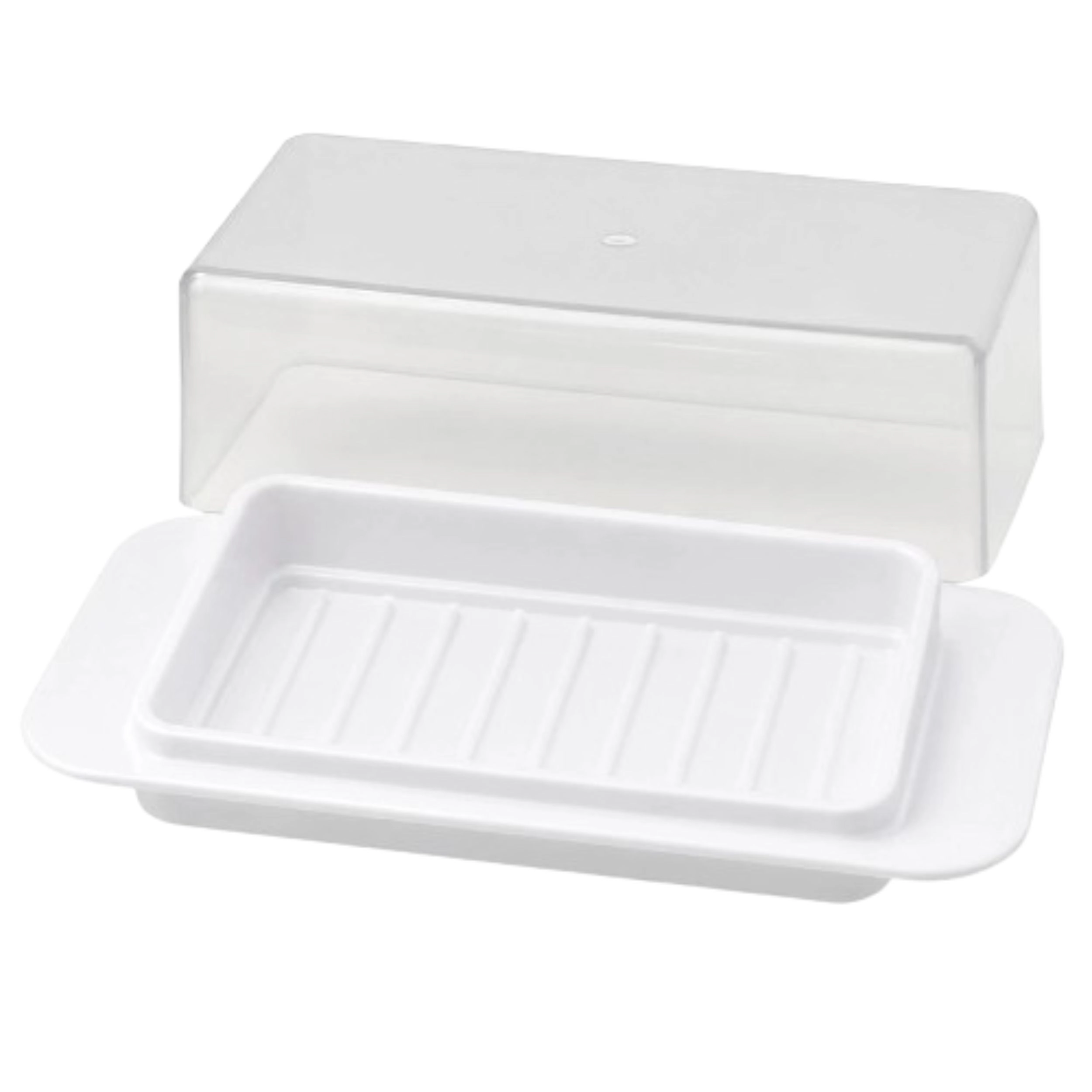 Home Collection Plastic Butter Dish with Lid BPA-Free Butter Keeper for 4 oz Sticks