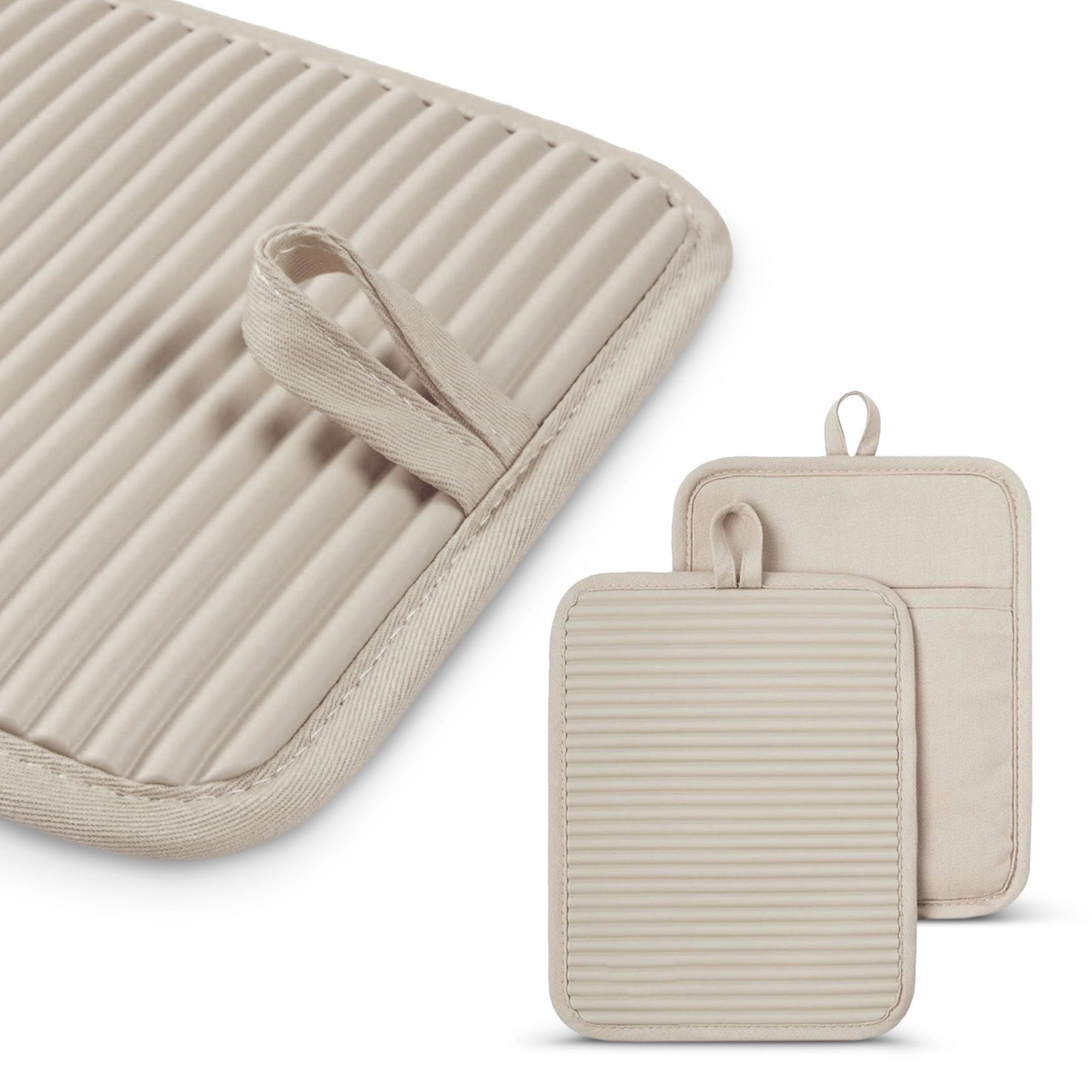 Cheer Collection Ribbed Silicone Pot Holders