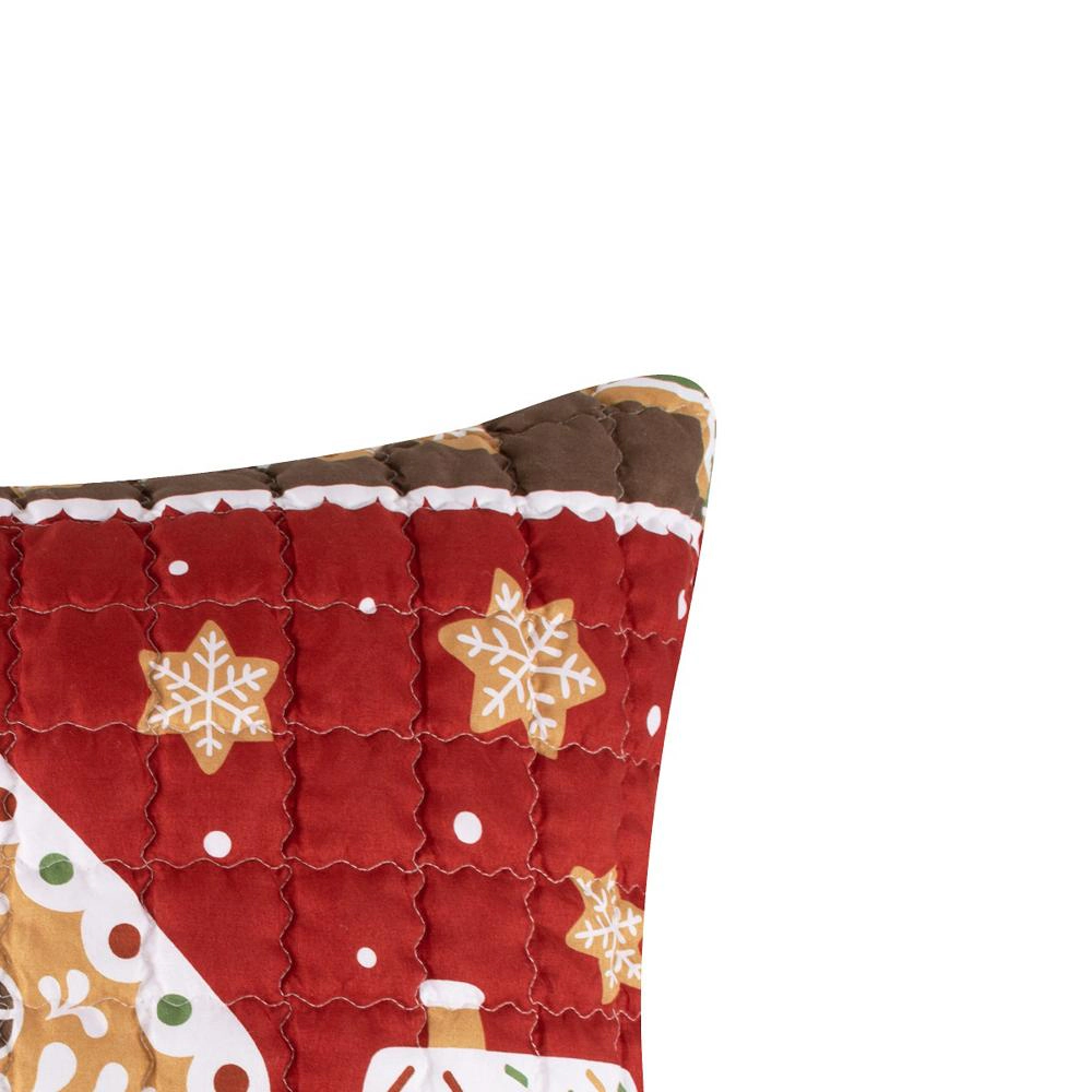 Greenland Home Fashions Gingerbread Lane Luxurious Super Soft Pillow Sham