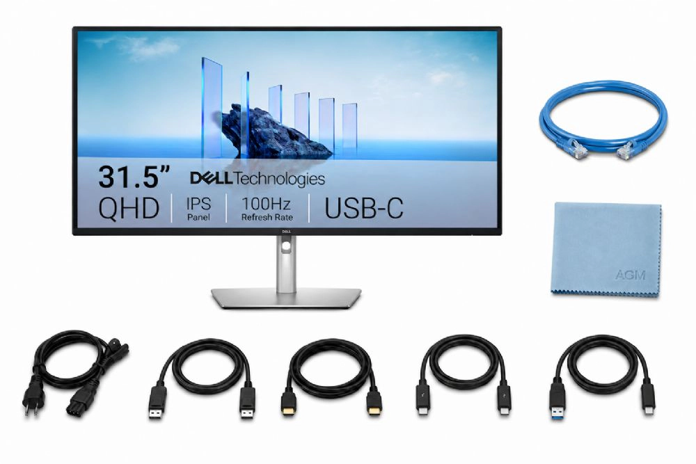 Dell Pro 32 Plus QHD USB-C Hub Monitor P3225DE 2x ZoomSpeed DisplayPort Cable + 1 ZoomSpeed HDMI Cable