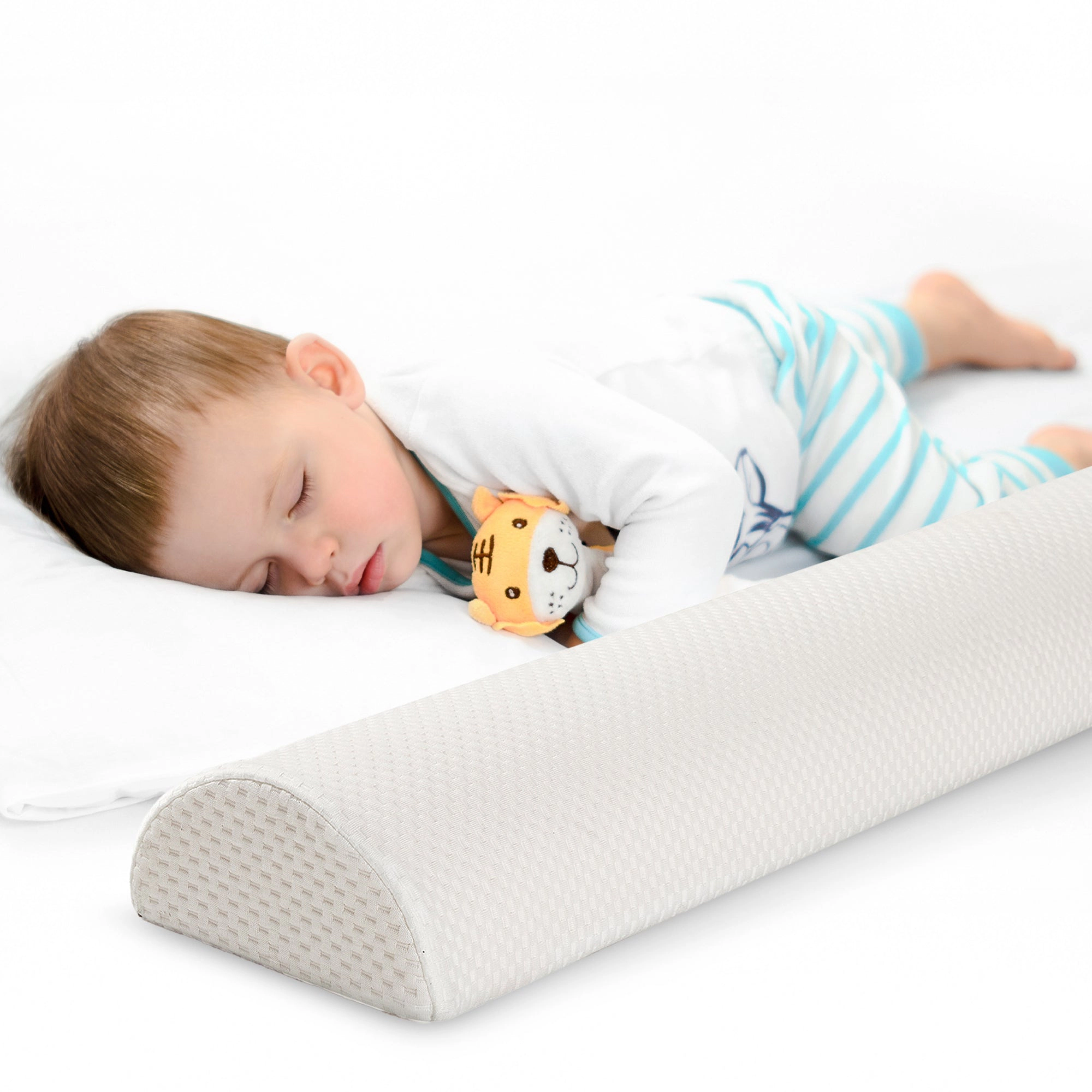 Cheer Collection Toddler Guardrail with Washable Waterproof Cover