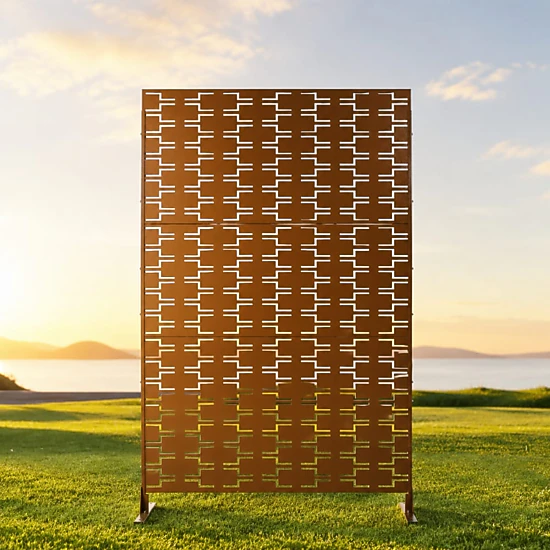 Toemoa 76 High 48 Wide Freestanding Decorative Metal Patio Garden ...